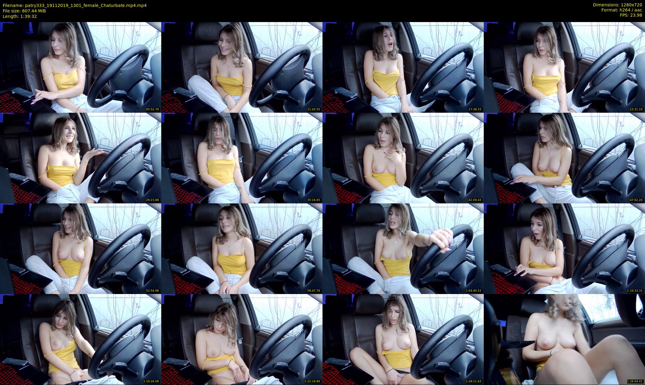 patry333 — 100 minute Chaturbate female cam show recording, 720p, Nov 19, 2019