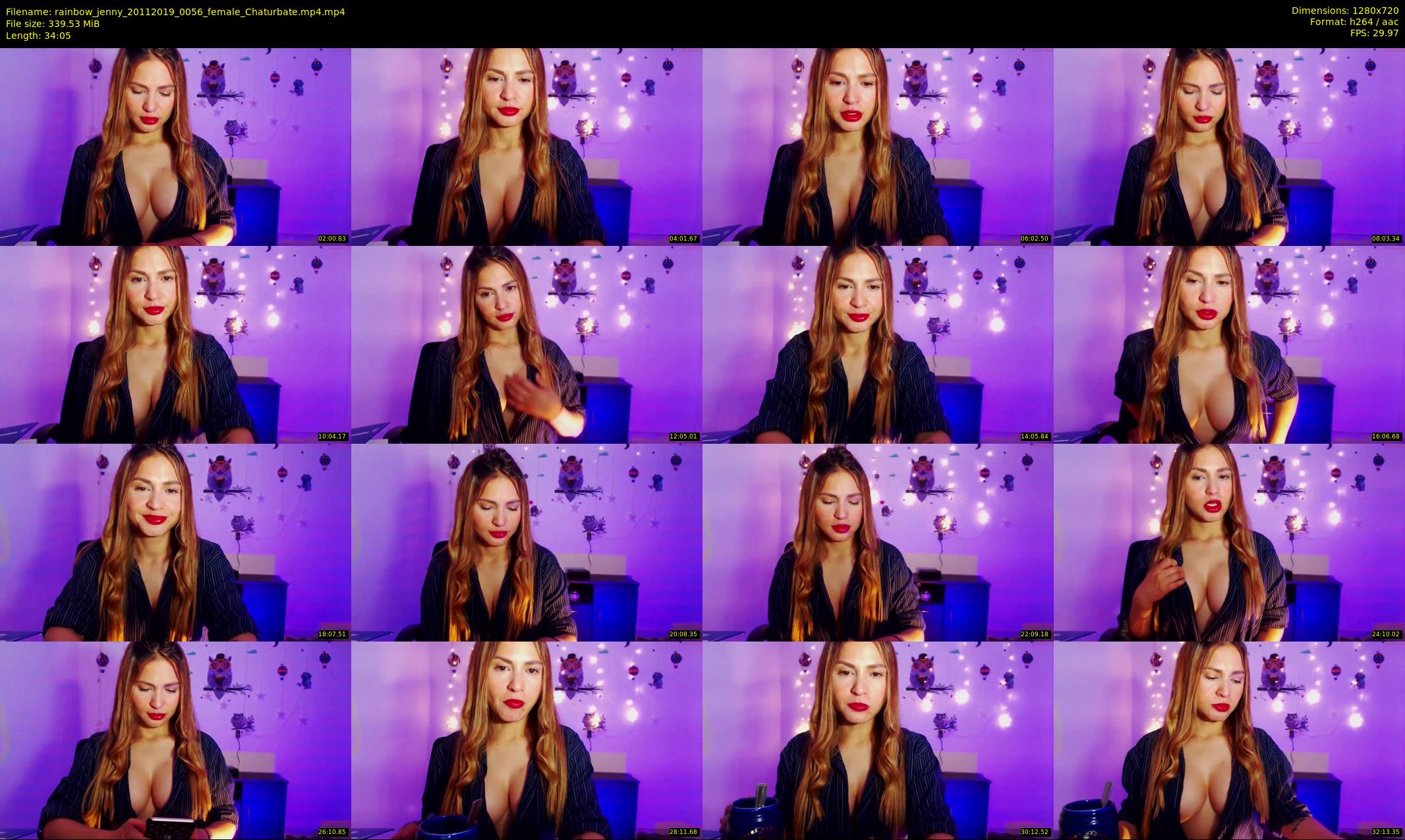 rainbow_jenny — 35 minute Chaturbate female cam show recording, 720p, Nov 20, 2019