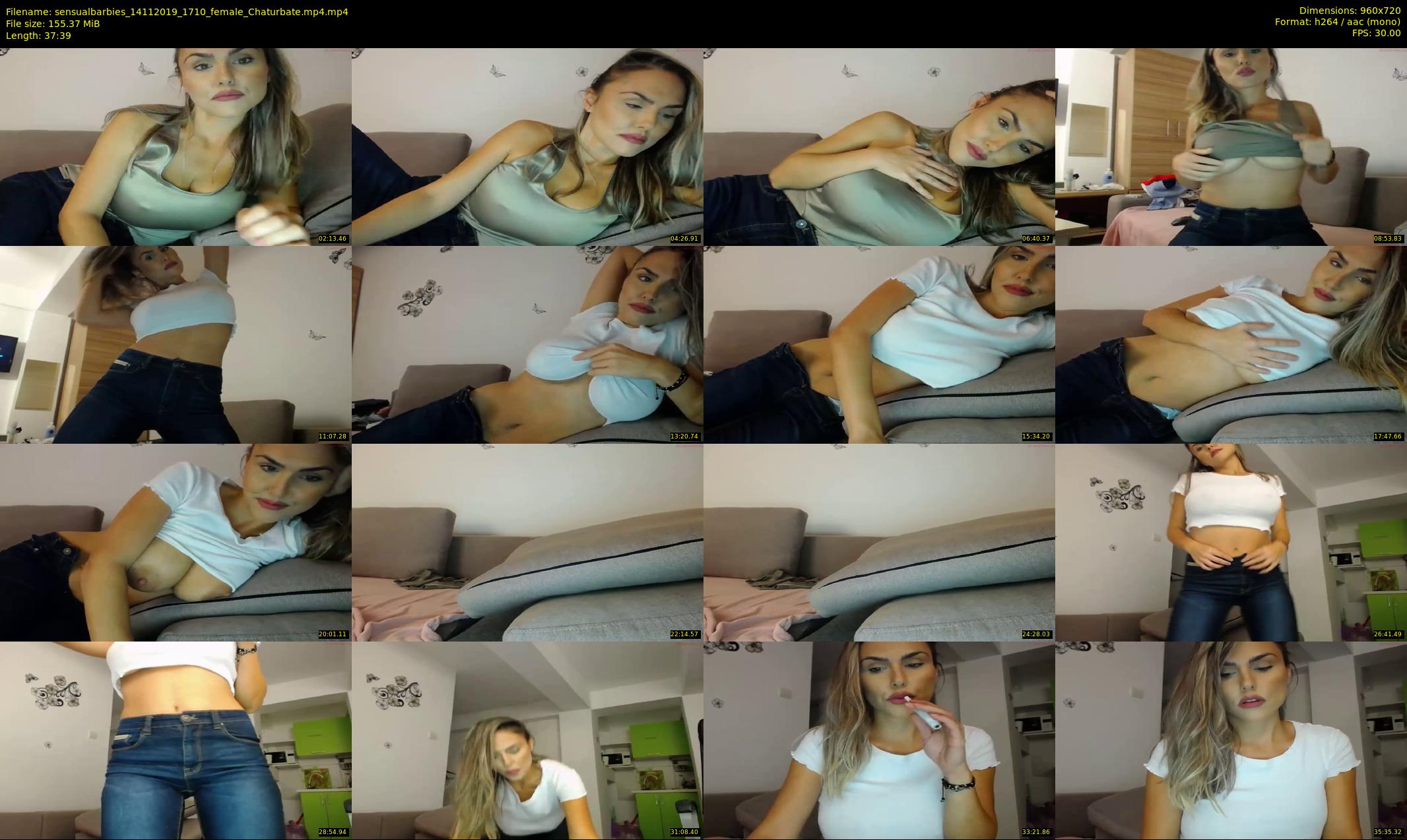 sensualbarbies — 38 minute Chaturbate female cam show recording, 720p, Nov 14, 2019