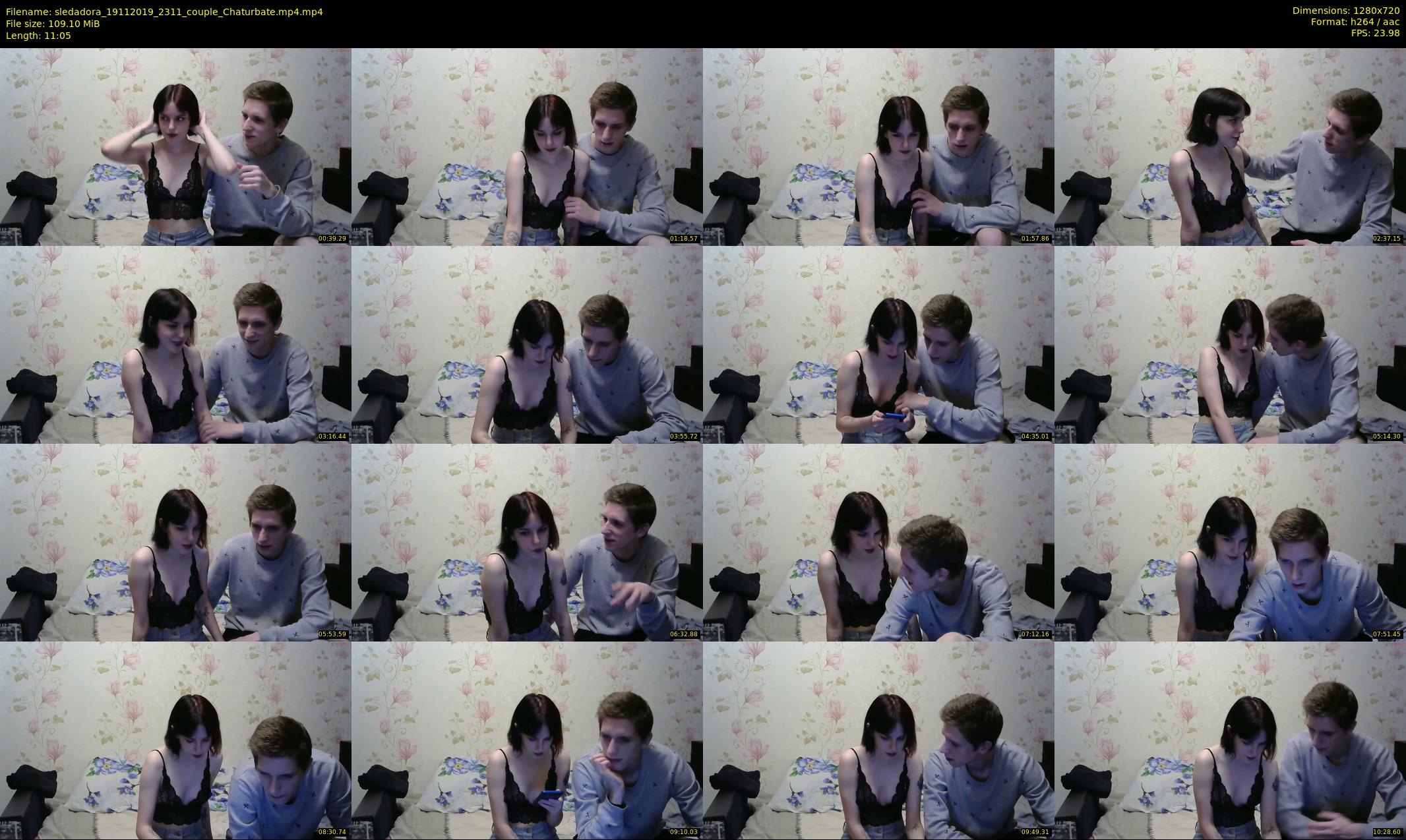 sledadora — 12 minute Chaturbate couple cam show recording, 720p, Nov 19, 2019
