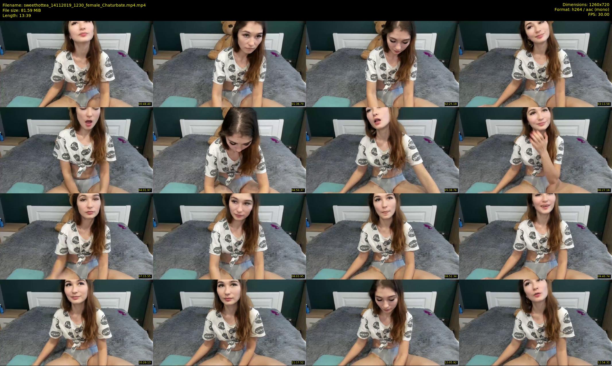 sweethottea — 14 minute Chaturbate female cam show recording, 720p, Nov 14, 2019