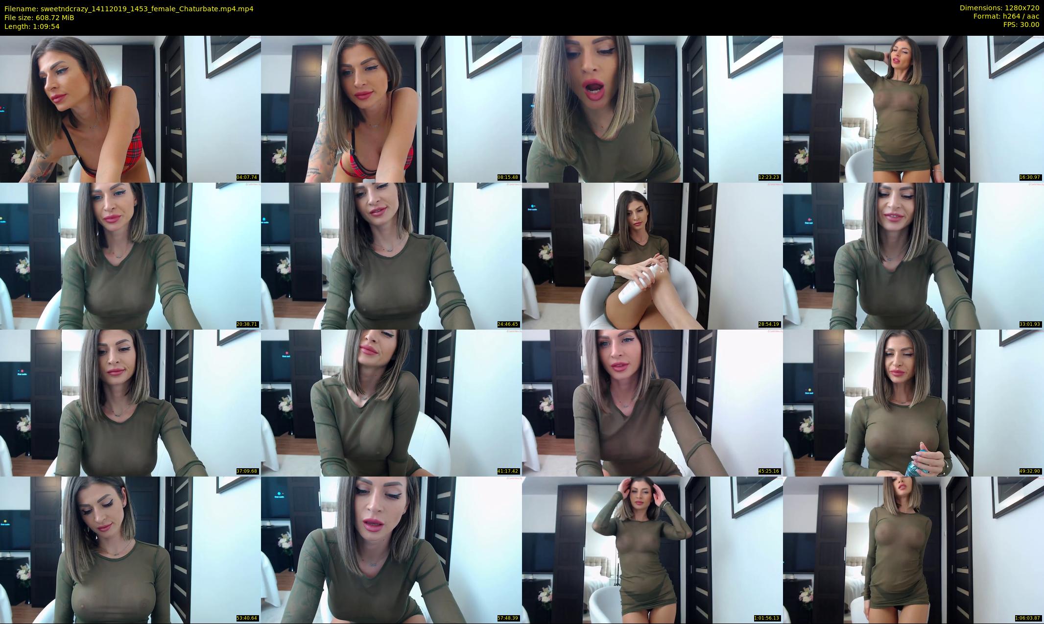 sweetndcrazy — 70 minute Chaturbate female cam show recording, 720p, Nov 14, 2019