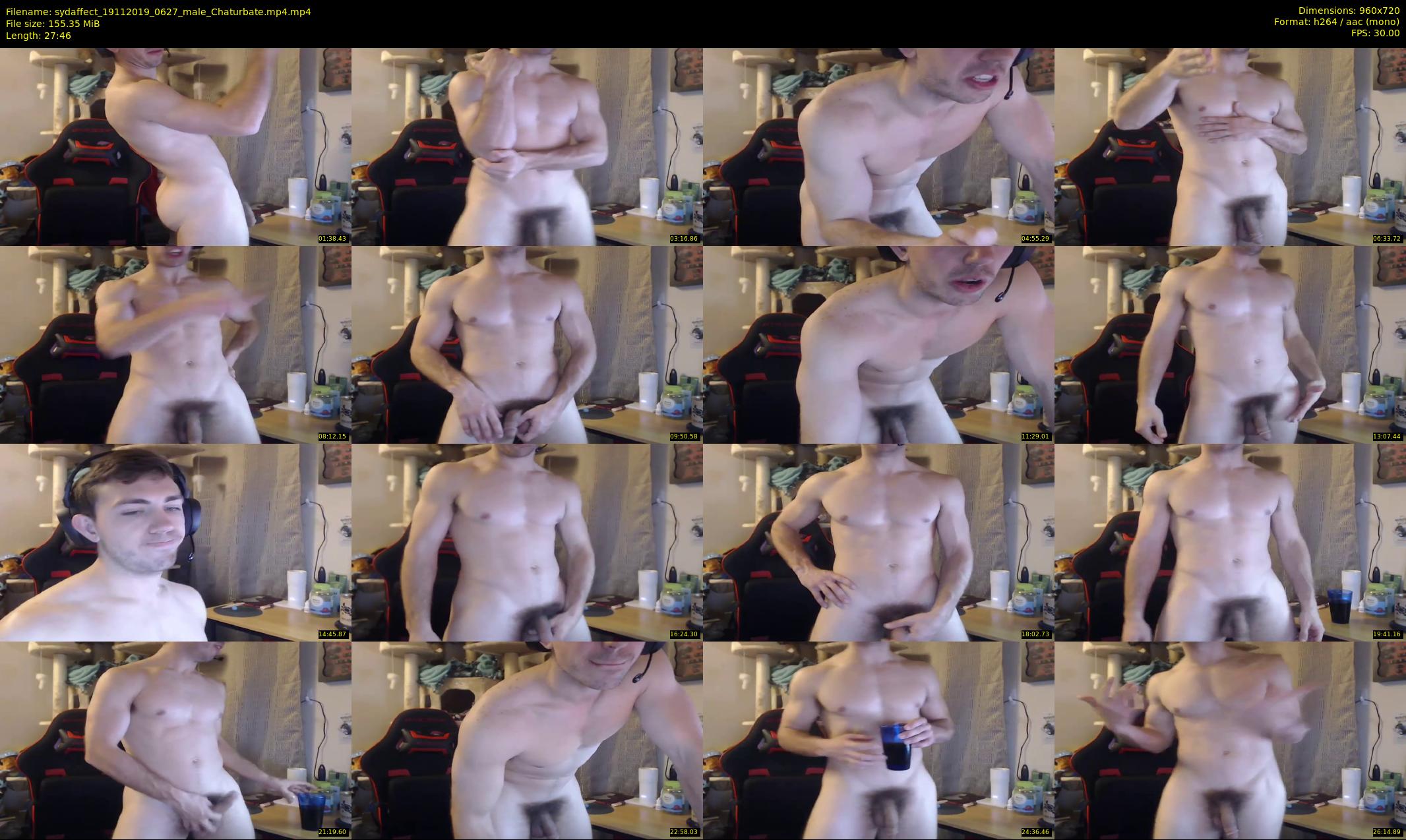 sydaffect — 28 minute Chaturbate male cam show recording, 720p, Nov 19, 2019