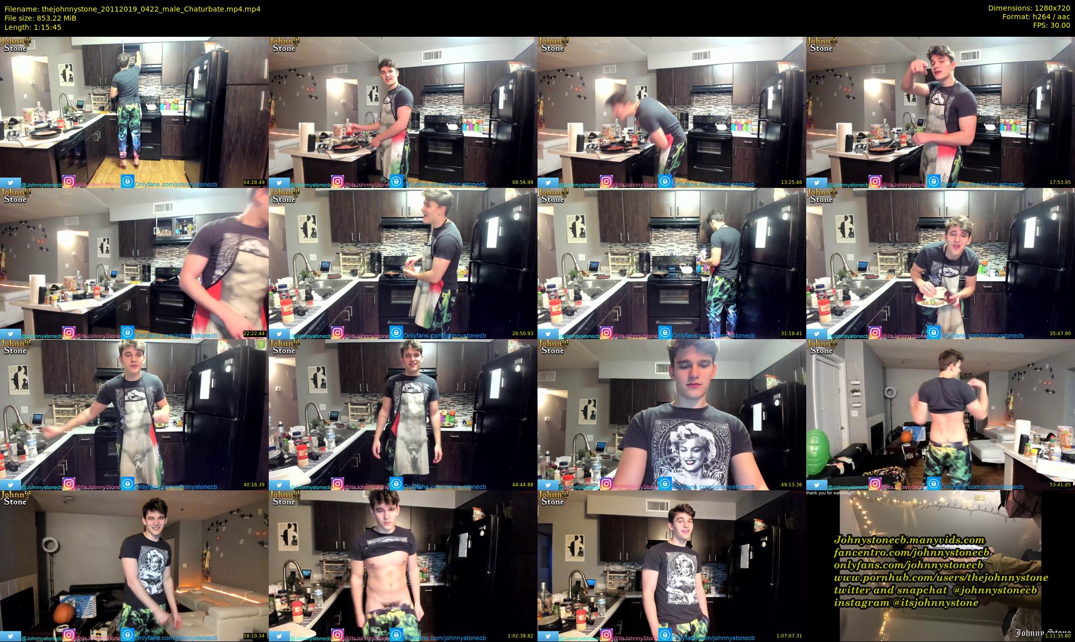 thejohnnystone — 76 minute Chaturbate male cam show recording, 720p, Nov 20, 2019
