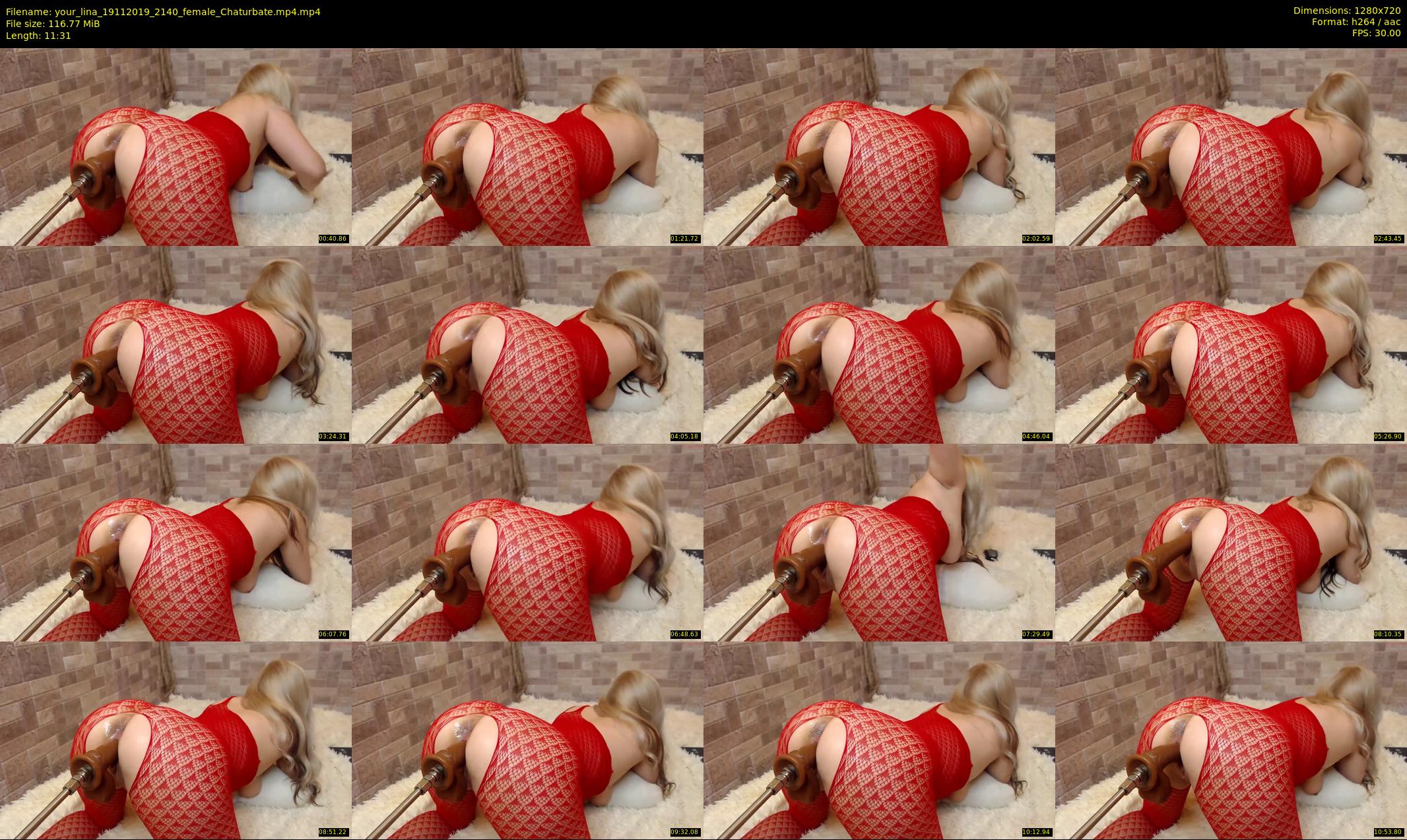 your_lina — 12 minute Chaturbate female cam show recording, 720p, Nov 19, 2019