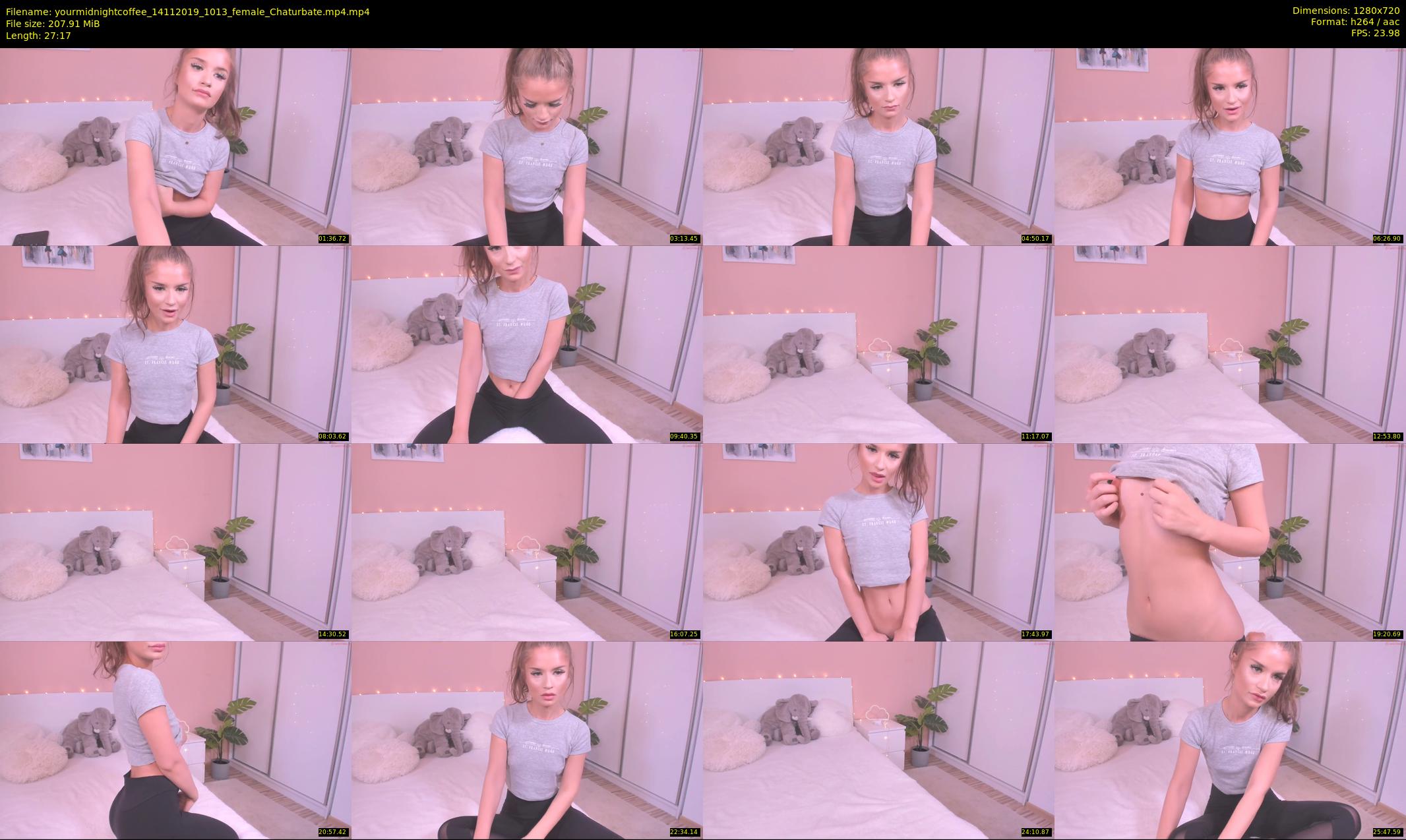 yourmidnightcoffee — 28 minute Chaturbate female cam show recording, 720p, Nov 14, 2019