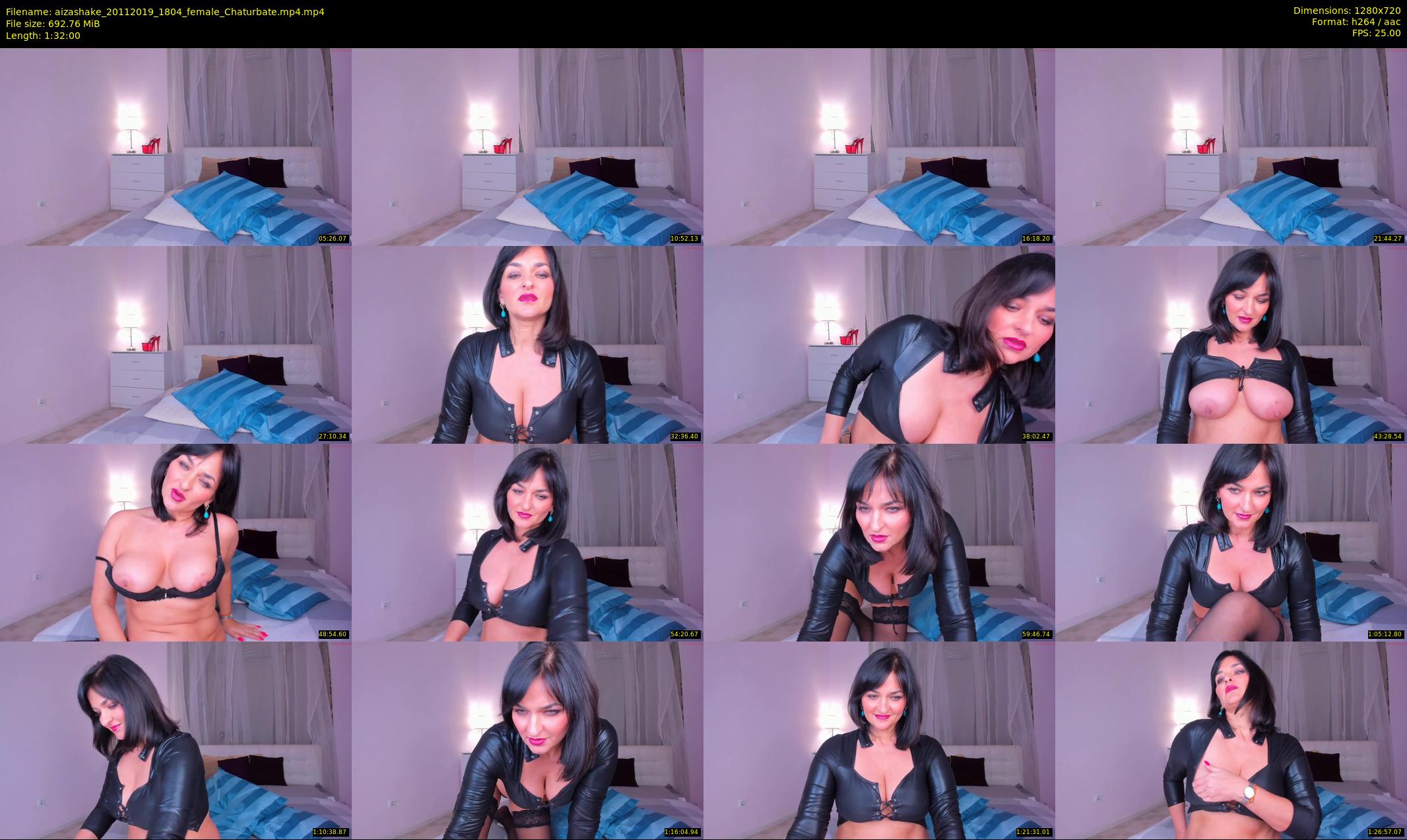 aizashake — 92 minute Chaturbate female cam show recording, 720p, Nov 20, 2019
