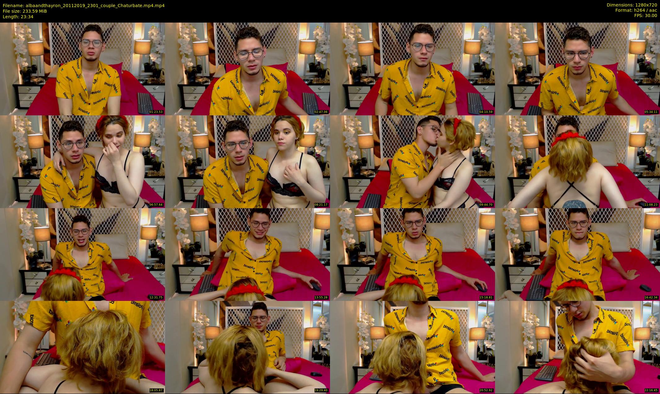 albaandthayron — 24 minute Chaturbate couple cam show recording, 720p, Nov 20, 2019