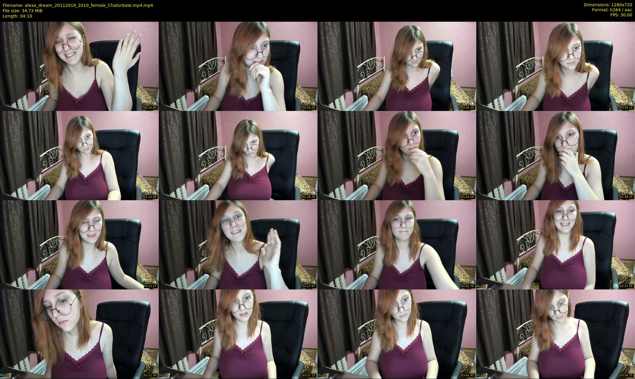 alexa_dream — 5 minute Chaturbate female cam show recording, 720p, Nov 20, 2019