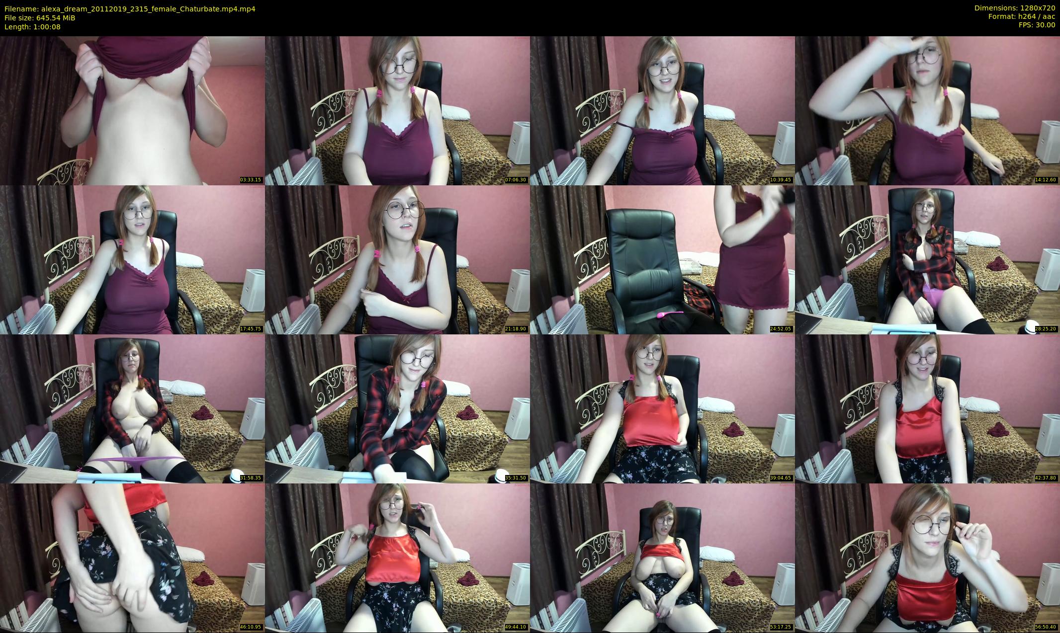 alexa_dream — 61 minute Chaturbate female cam show recording, 720p, Nov 20, 2019