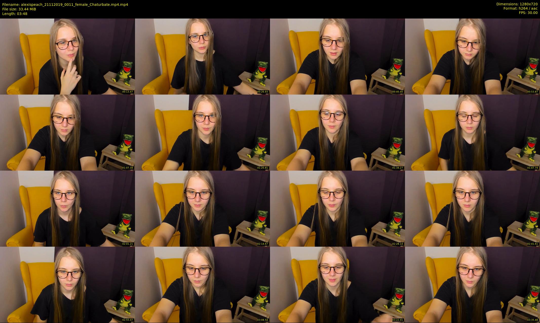 alexispeach — 4 minute Chaturbate female cam show recording, 720p, Nov 21, 2019