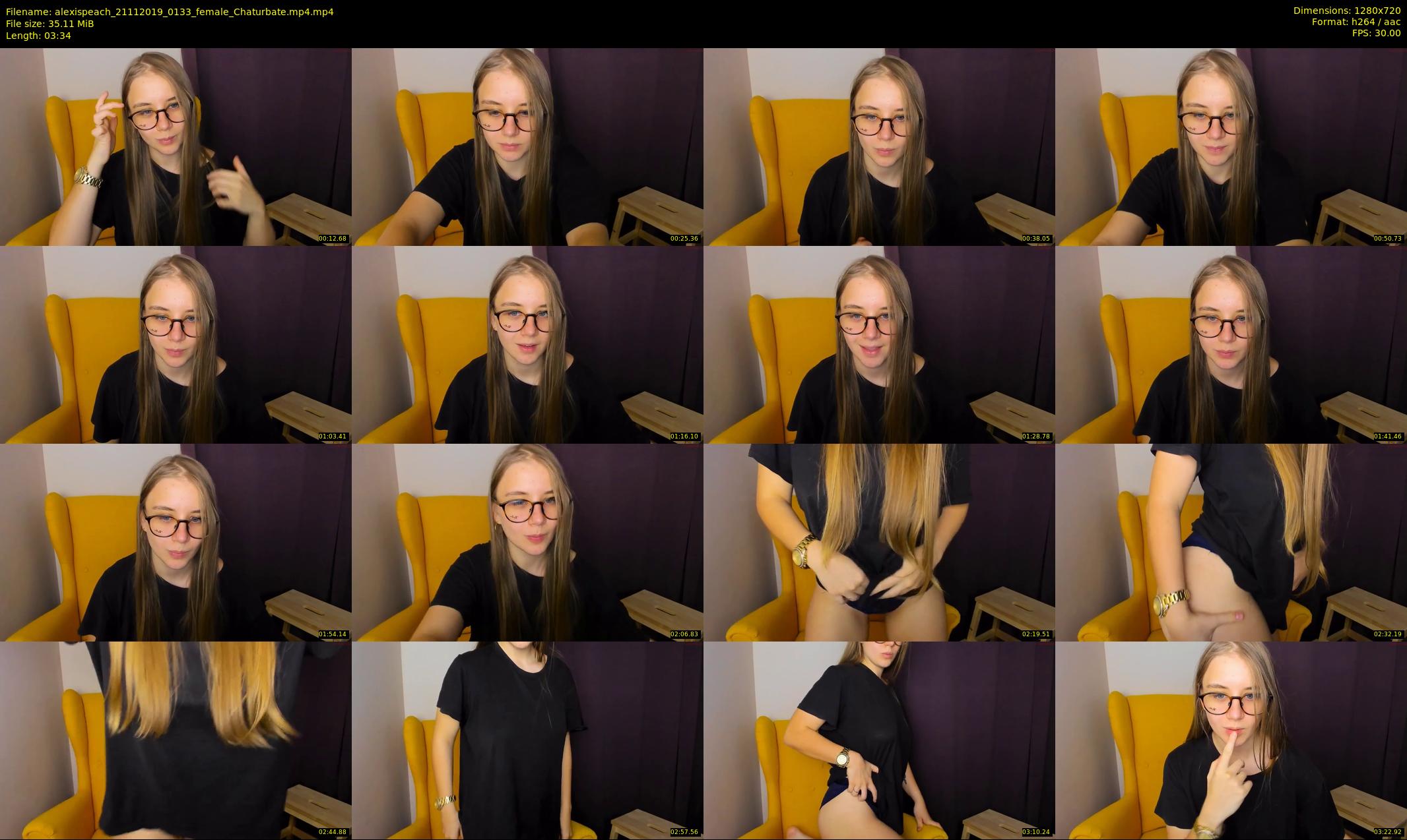 alexispeach — 4 minute Chaturbate female cam show recording, 720p, Nov 21, 2019