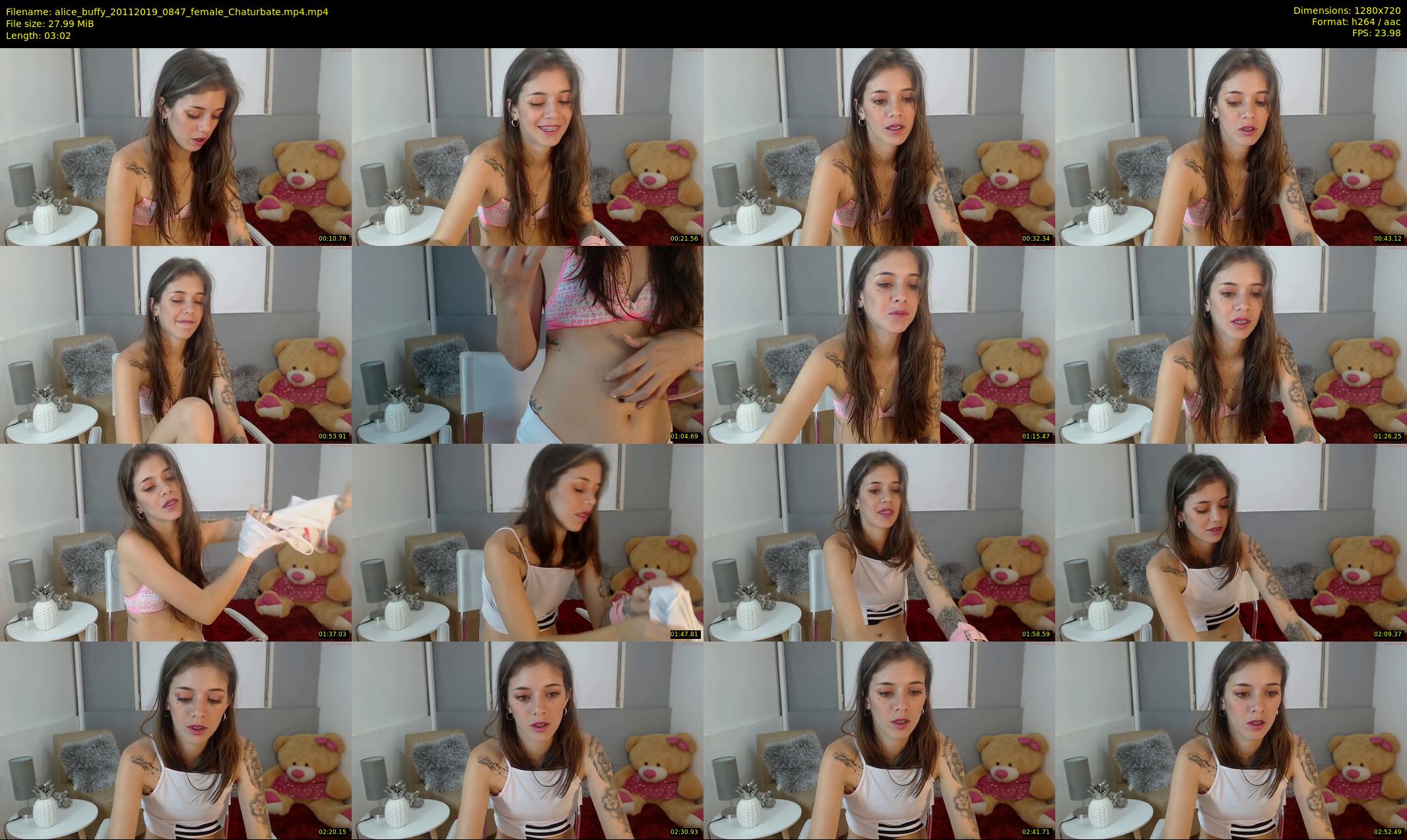 alice_buffy — 4 minute Chaturbate female cam show recording, 720p, Nov 20, 2019