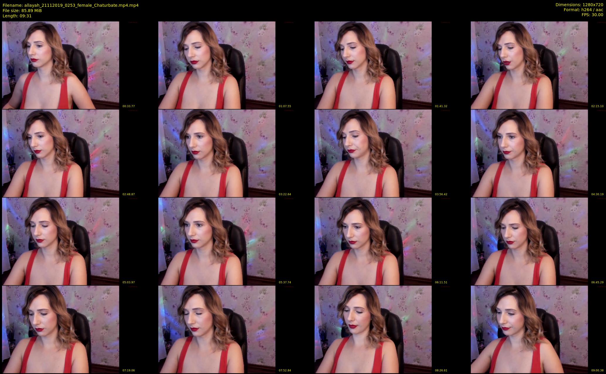 allayah — 10 minute Chaturbate female cam show recording, 720p, Nov 21, 2019