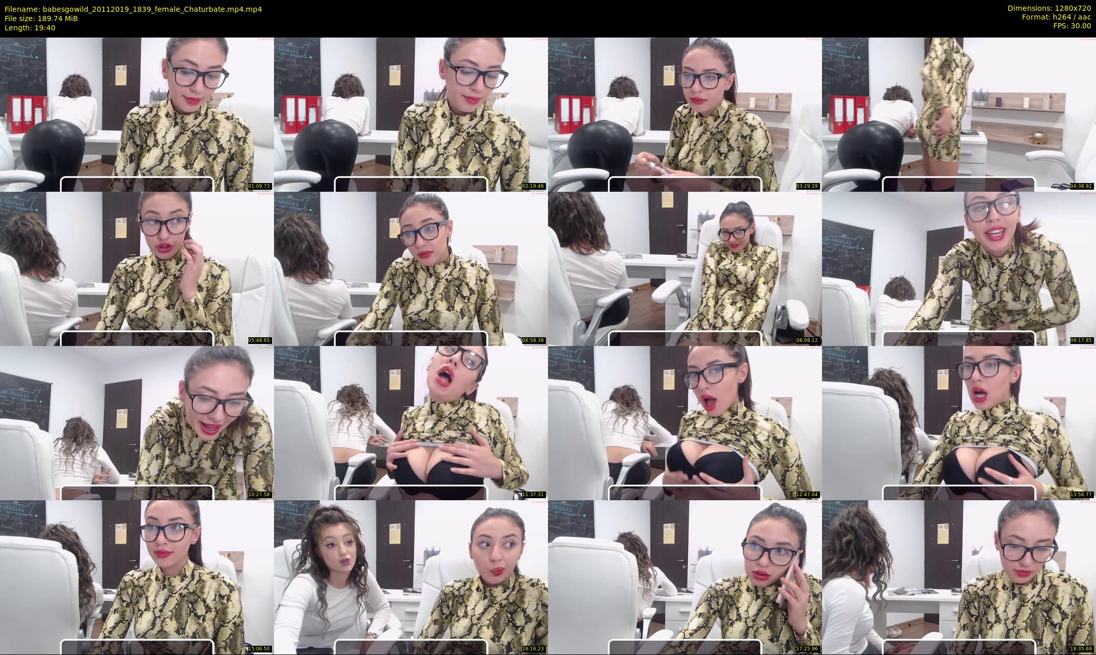 babesgowild — 20 minute Chaturbate couple cam show recording, 720p, Nov 20, 2019