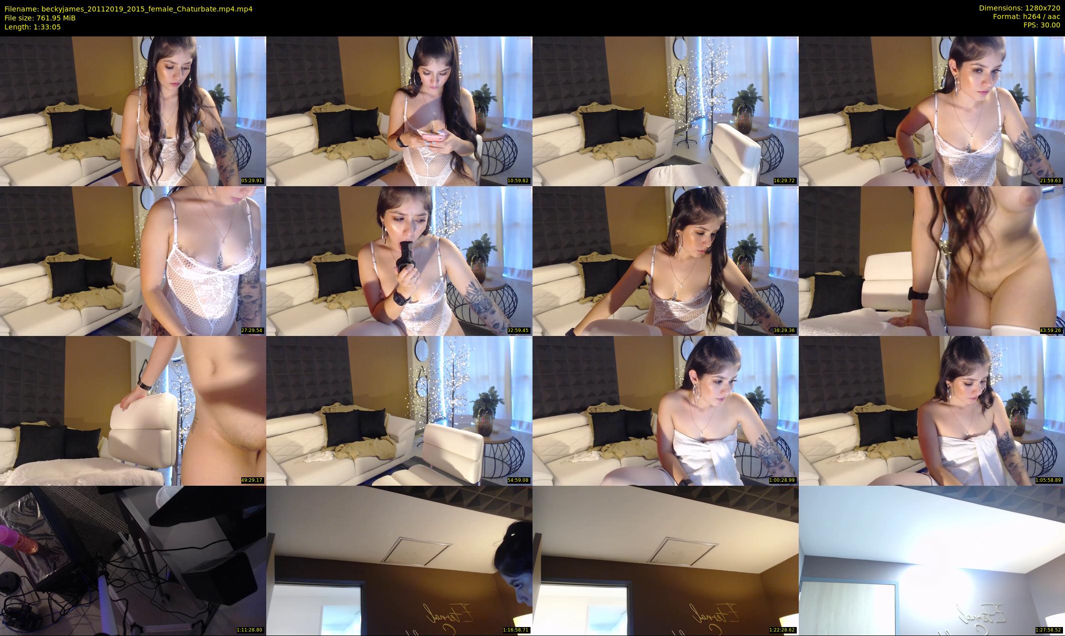 beckyjames — 94 minute Chaturbate female cam show recording, 720p, Nov 20, 2019