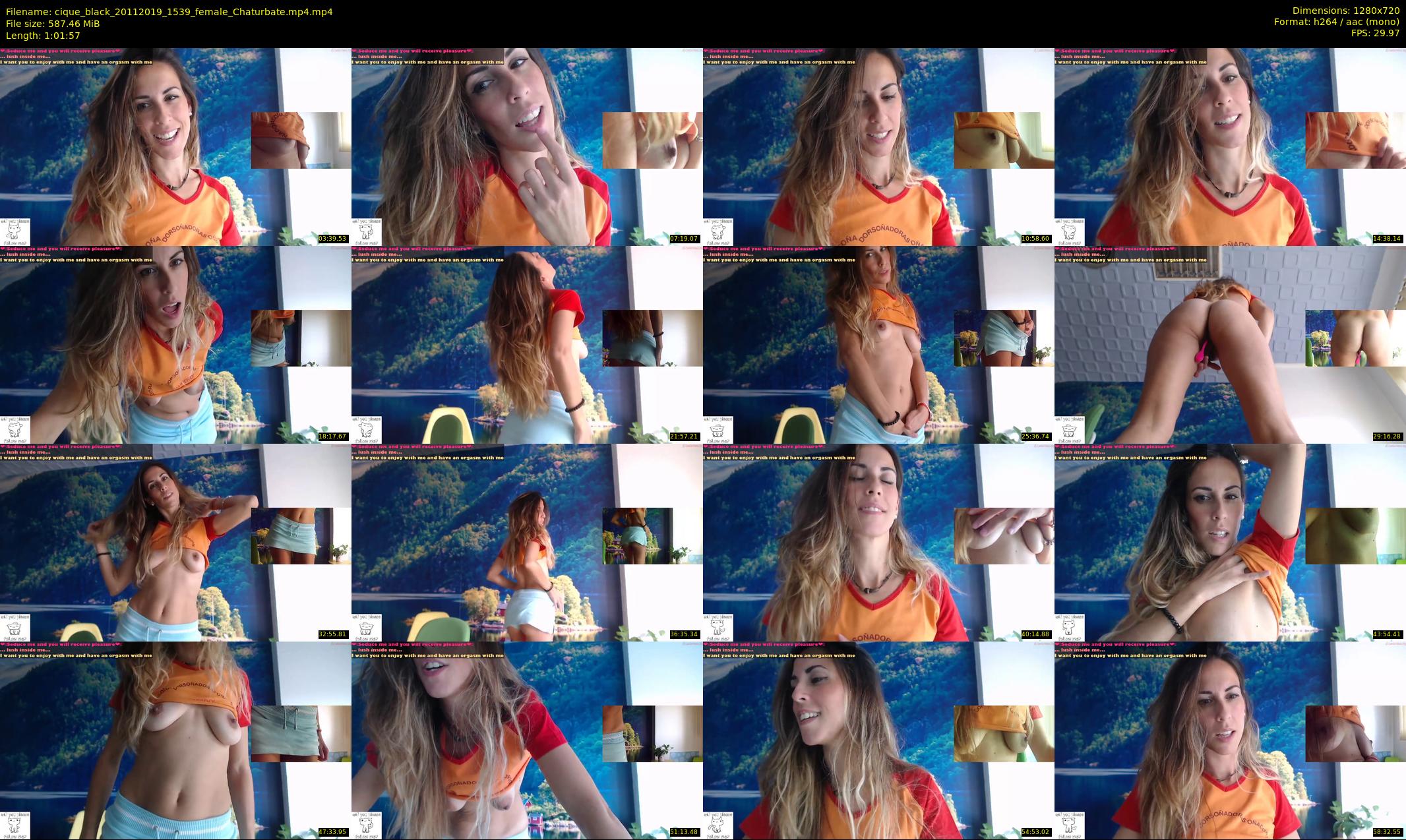 cique_black — 62 minute Chaturbate female cam show recording, 720p, Nov 20, 2019