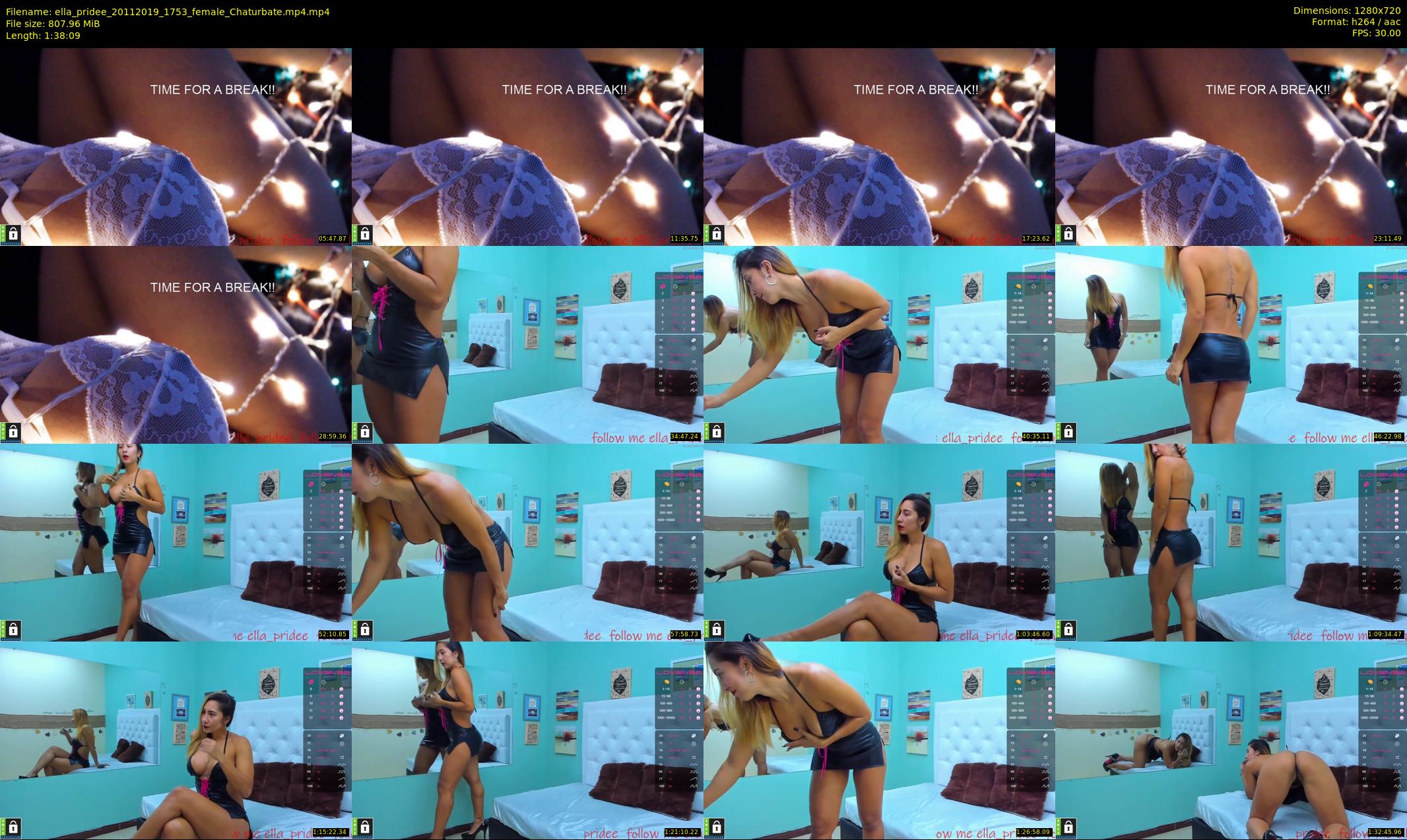 ella_pridee — 99 minute Chaturbate female cam show recording, 720p, Nov 20, 2019