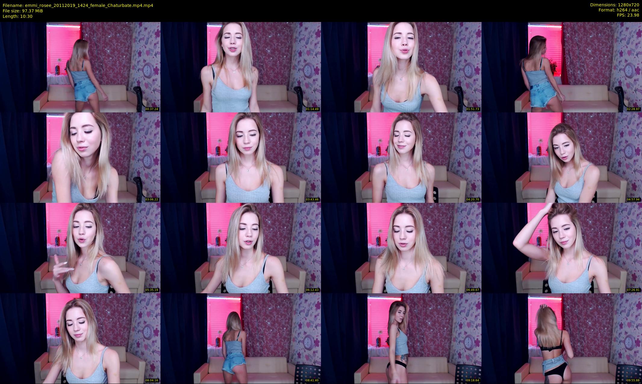 emmi_rosee — 11 minute Chaturbate female cam show recording, 720p, Nov 20, 2019