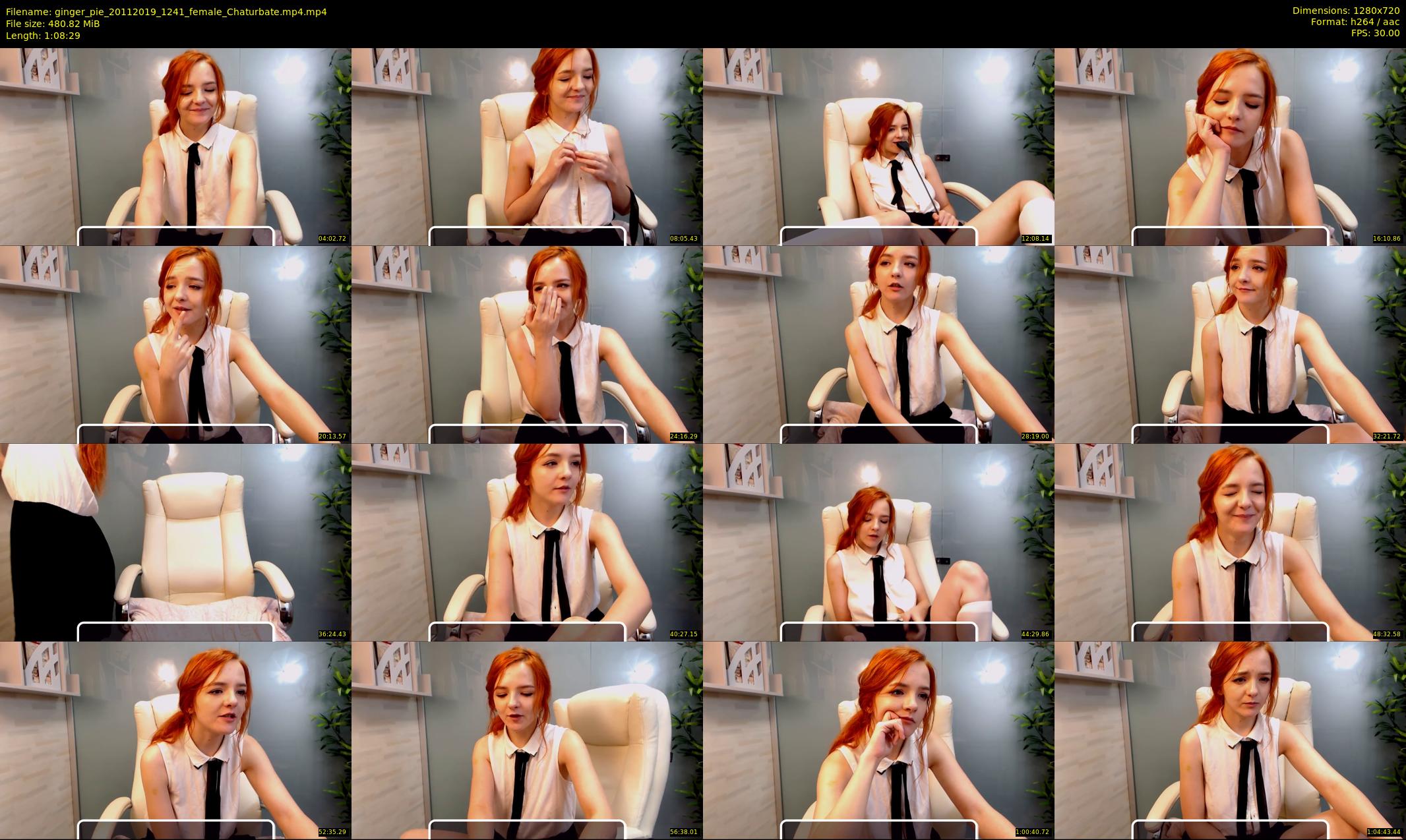 ginger_pie — 69 minute Chaturbate female cam show recording, 720p, Nov 20, 2019