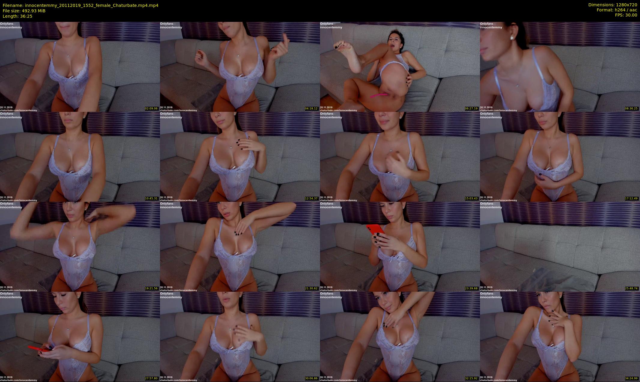 innocentemmy — 37 minute Chaturbate female cam show recording, 720p, Nov 20, 2019