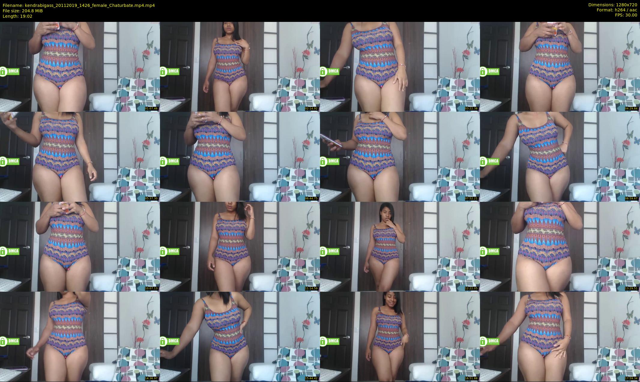 kendrabigass — 20 minute Chaturbate female cam show recording, 720p, Nov 20, 2019