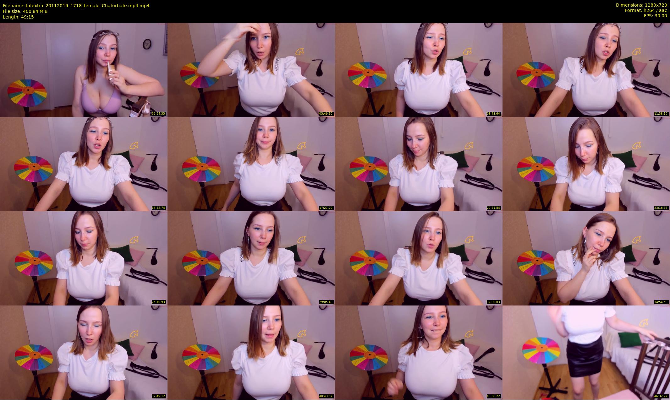 lafextra — 50 minute Chaturbate female cam show recording, 720p, Nov 20, 2019