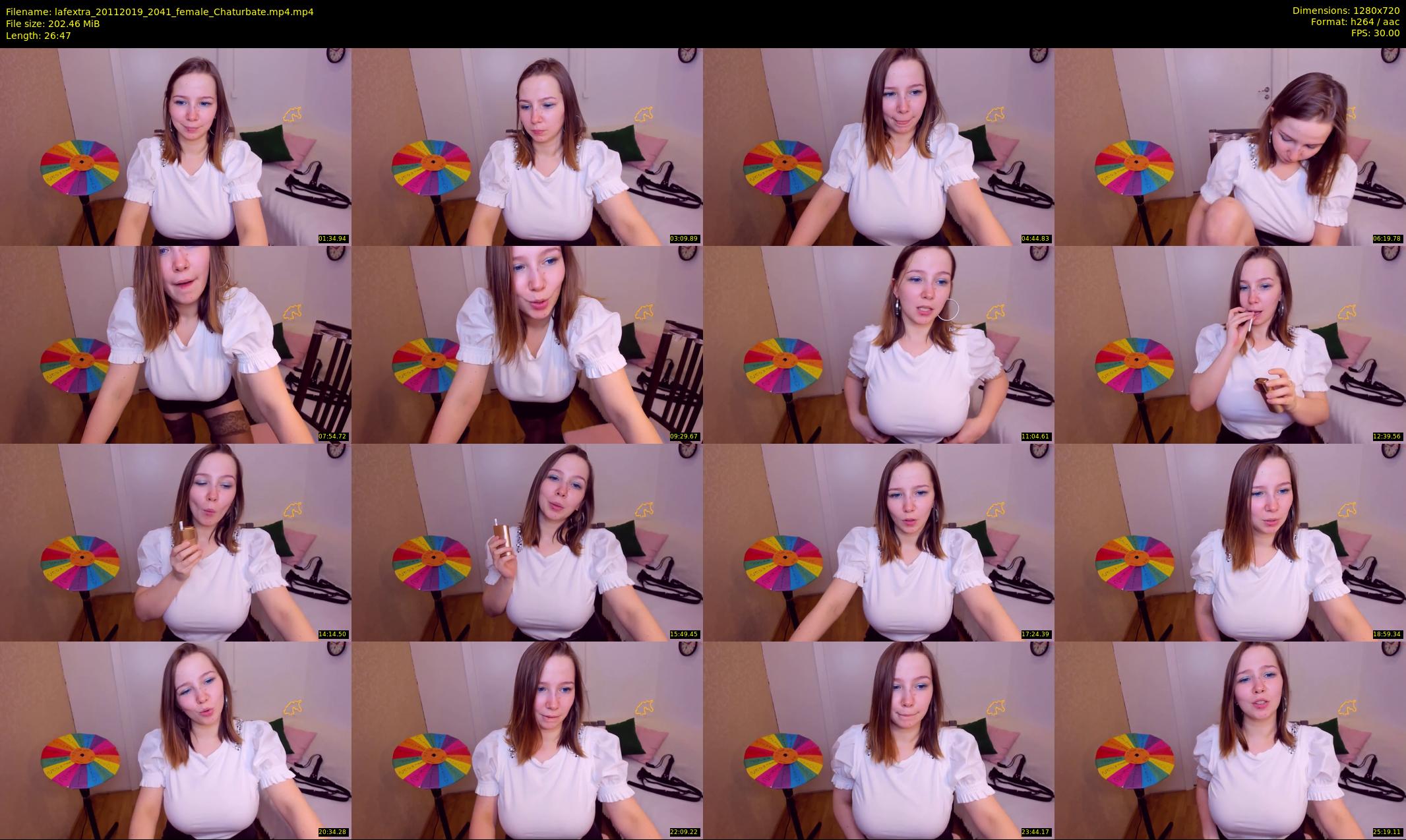 lafextra — 27 minute Chaturbate female cam show recording, 720p, Nov 20, 2019