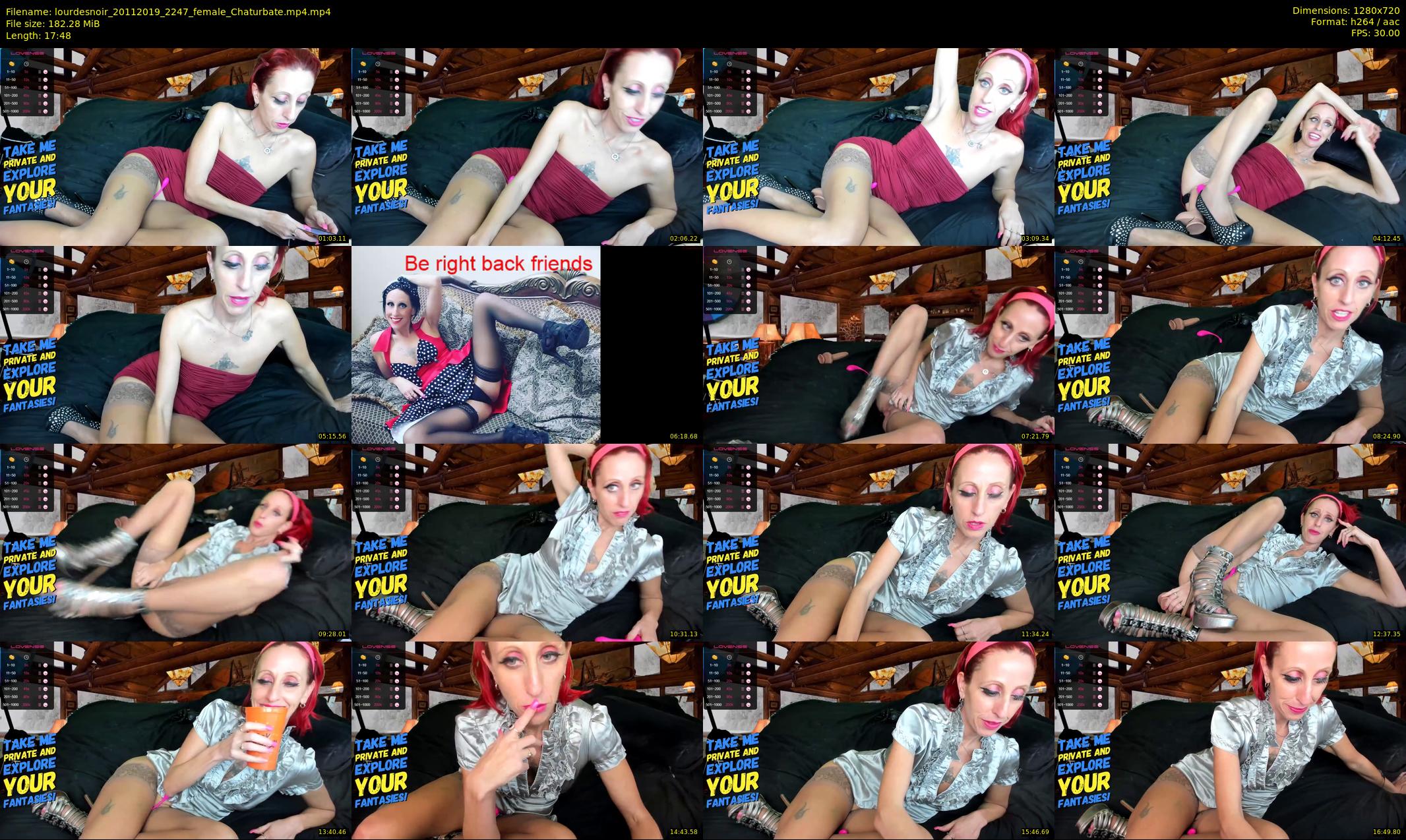 lourdesnoir — 18 minute Chaturbate female cam show recording, 720p, Nov 20, 2019