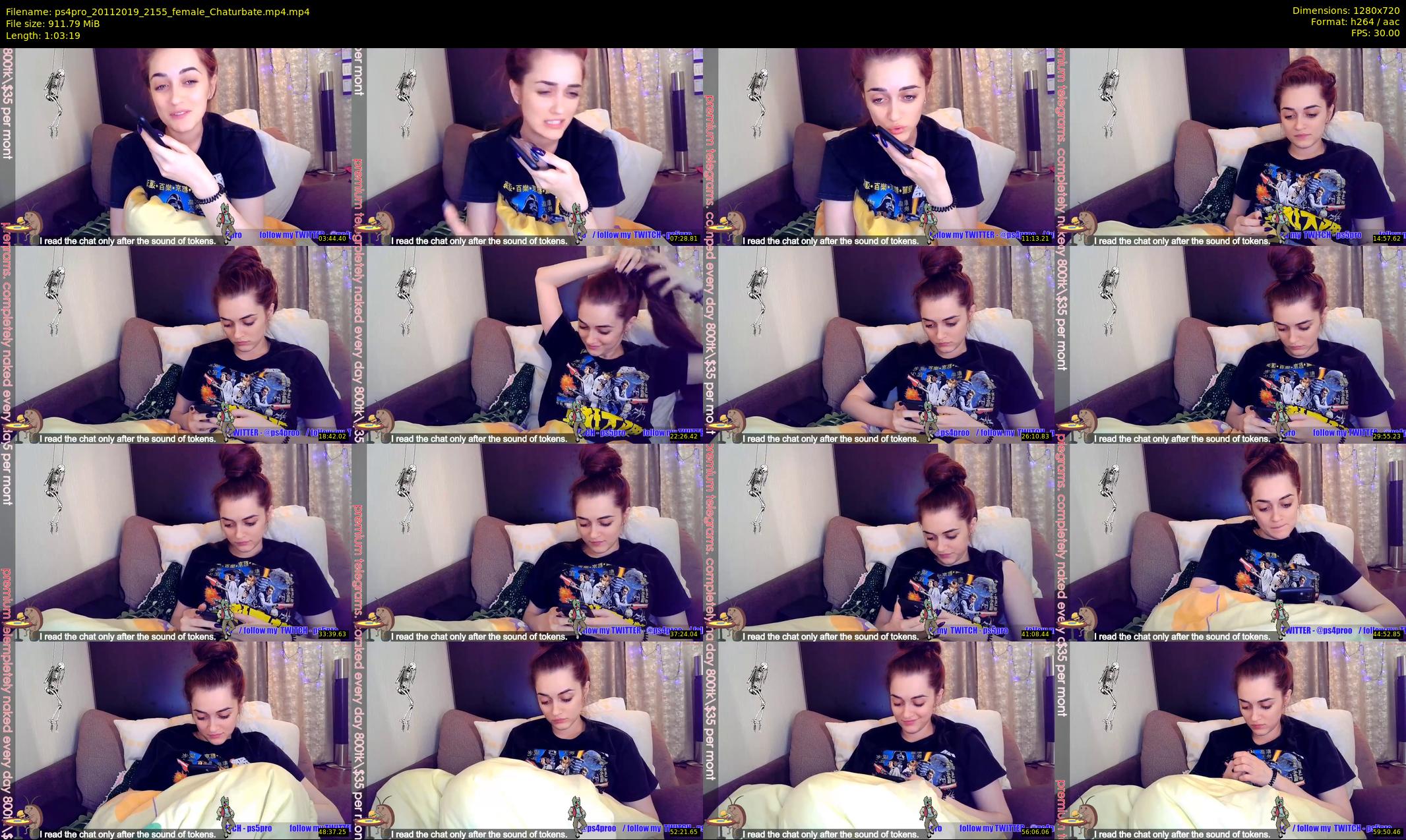ps4pro — 64 minute Chaturbate female cam show recording, 720p, Nov 20, 2019