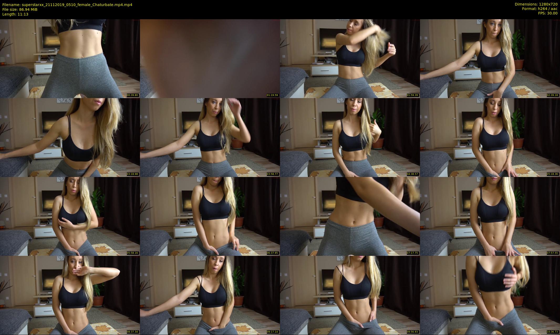 superstarxx — 12 minute Chaturbate female cam show recording, 720p, Nov 21, 2019
