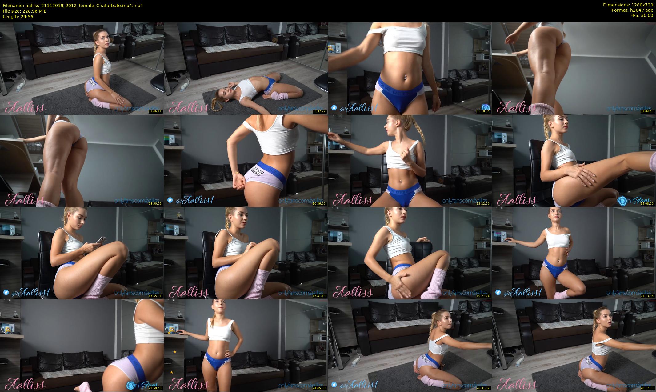 aalliss — 30 minute Chaturbate female cam show recording, 720p, Nov 21, 2019