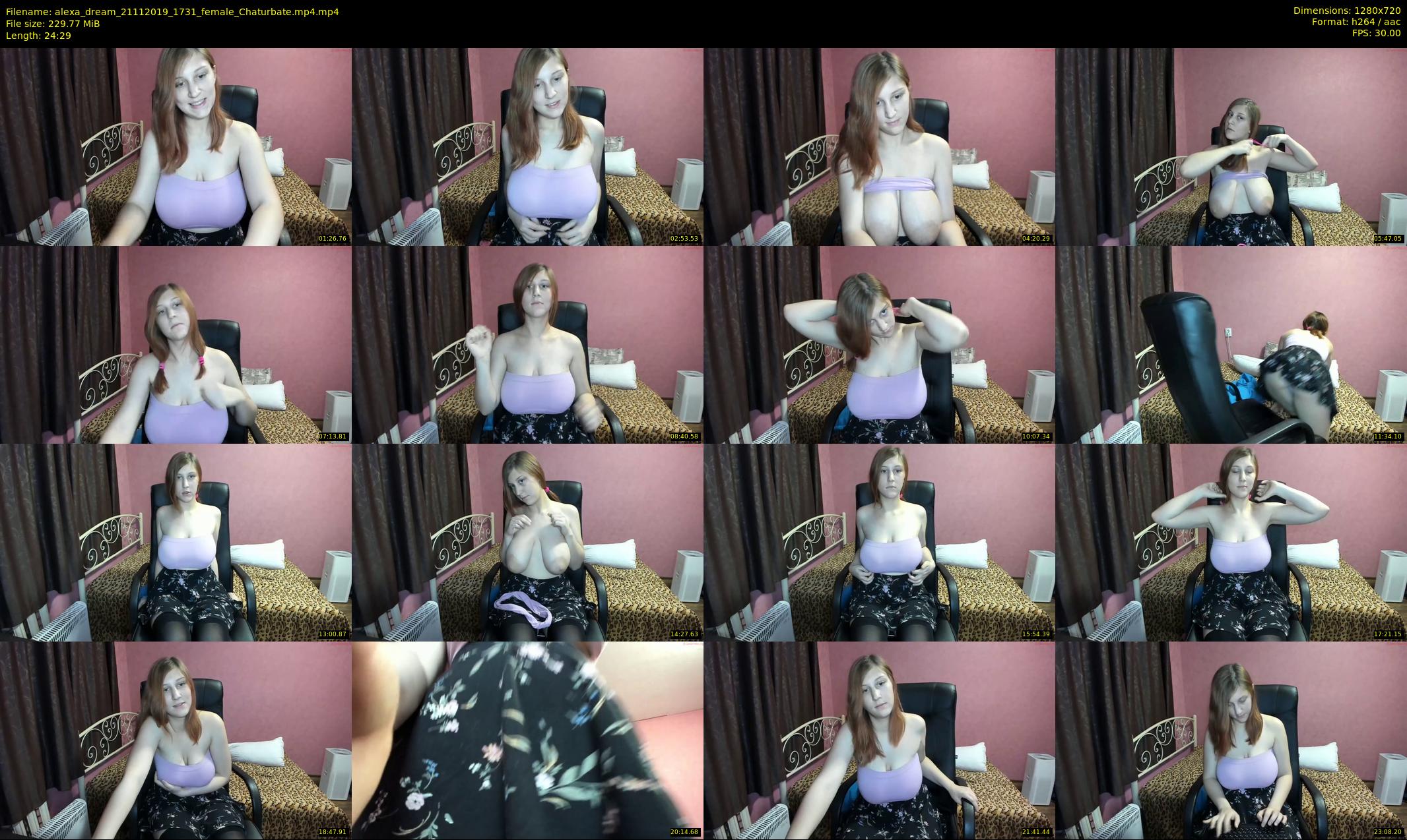 alexa_dream — 25 minute Chaturbate female cam show recording, 720p, Nov 21, 2019