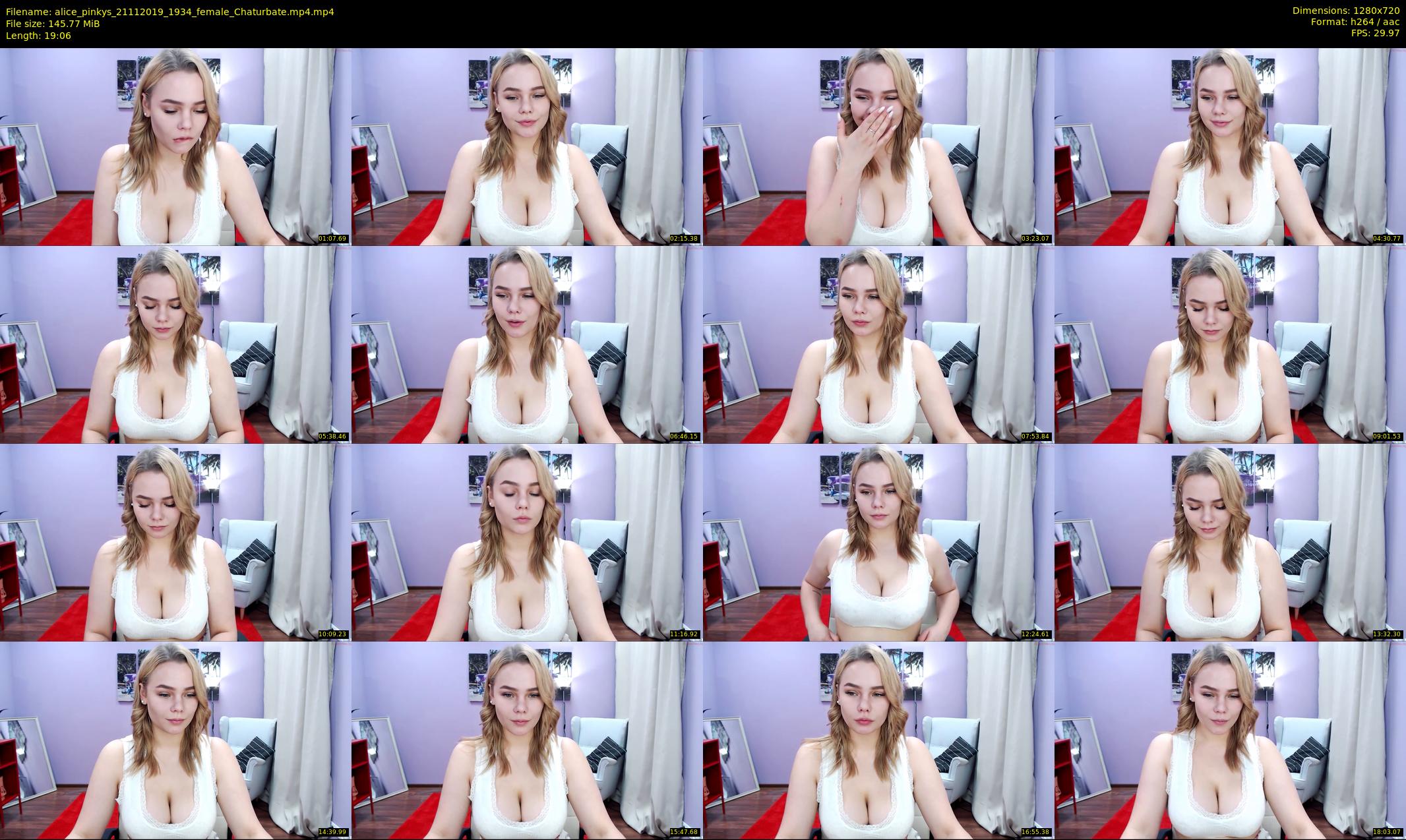 alice_pinkys — 20 minute Chaturbate female cam show recording, 720p, Nov 21, 2019