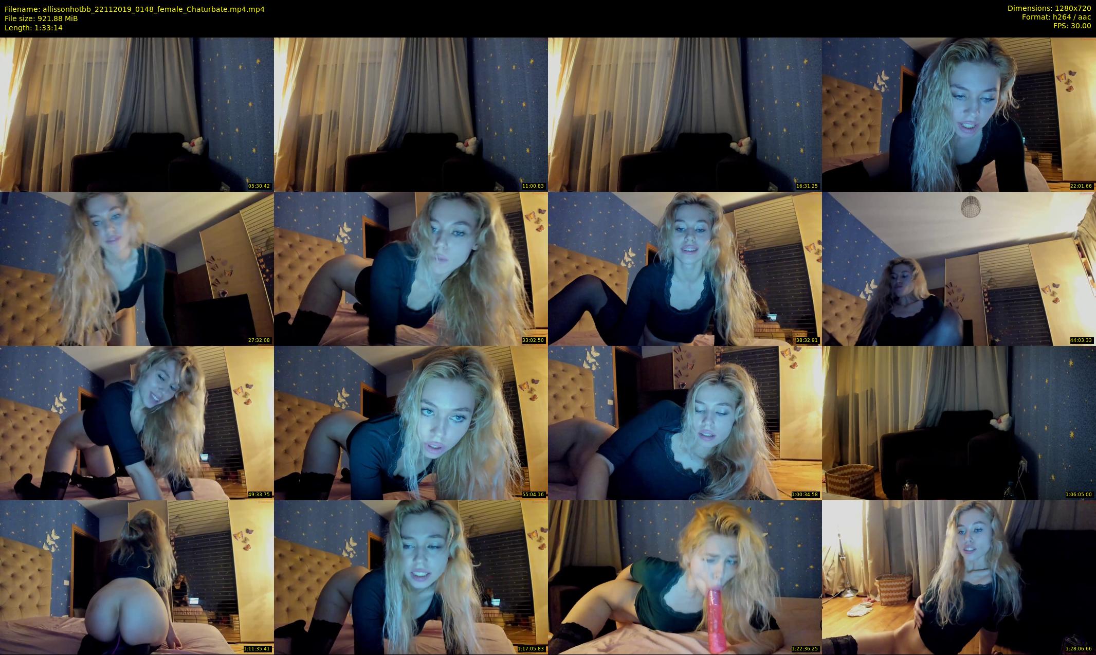 allissonhotbb — 94 minute Chaturbate female cam show recording, 720p, Nov 22, 2019