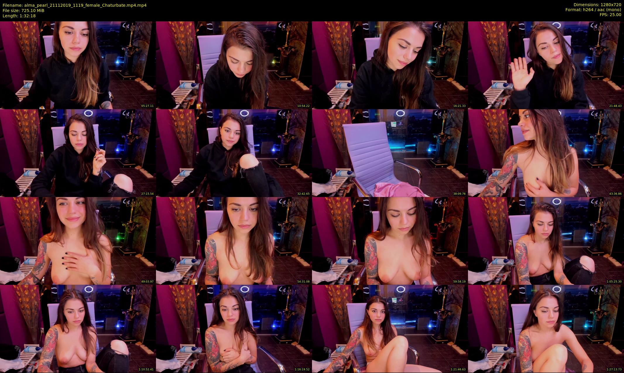 alma_pearl — 93 minute Chaturbate female cam show recording, 720p, Nov 21, 2019