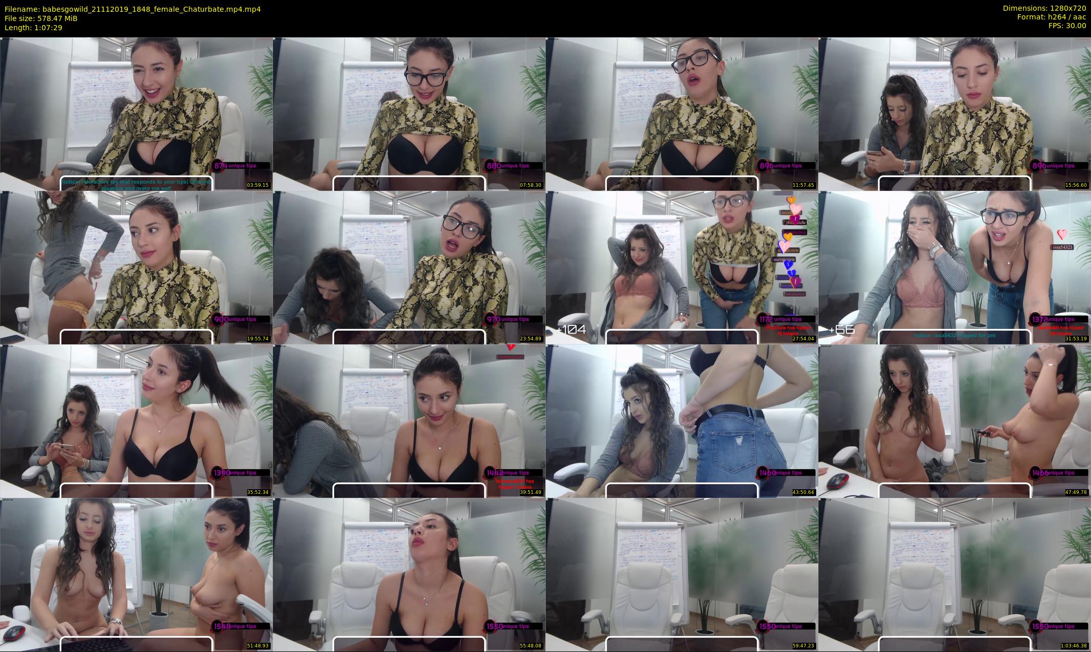babesgowild — 68 minute Chaturbate couple cam show recording, 720p, Nov 21, 2019