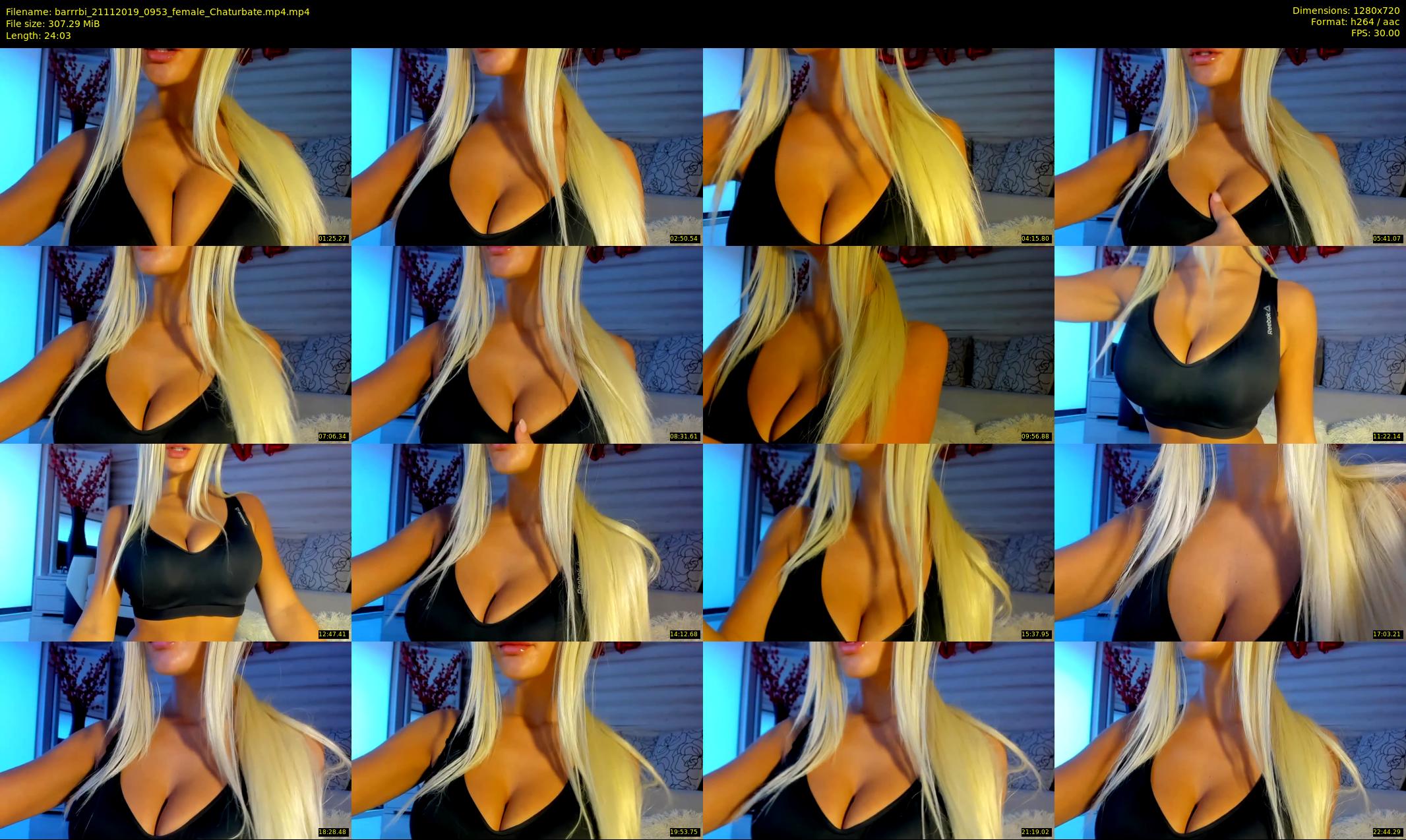 barrrbi — 25 minute Chaturbate female cam show recording, 720p, Nov 21, 2019