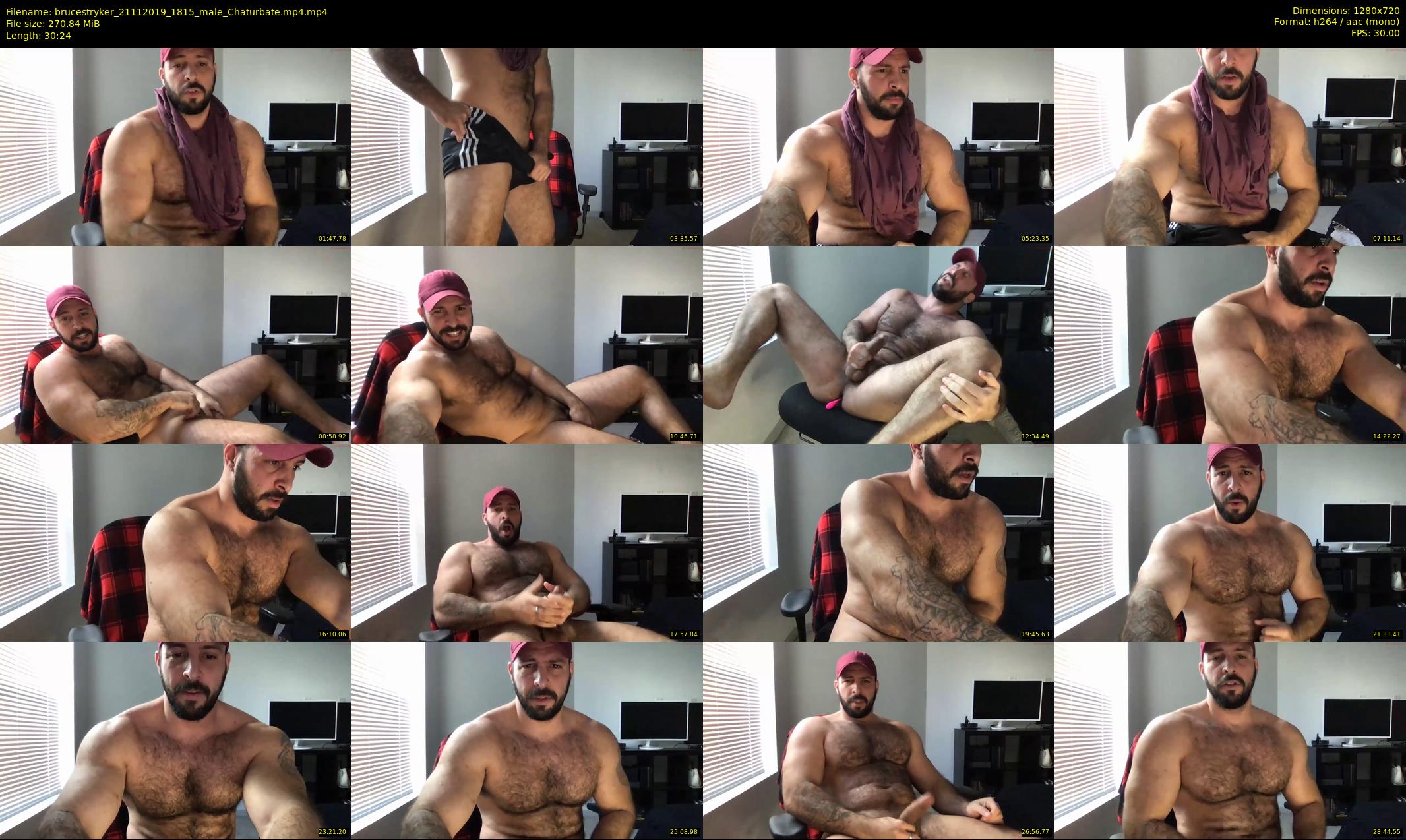 brucestryker — 31 minute Chaturbate male cam show recording, 720p, Nov 21, 2019