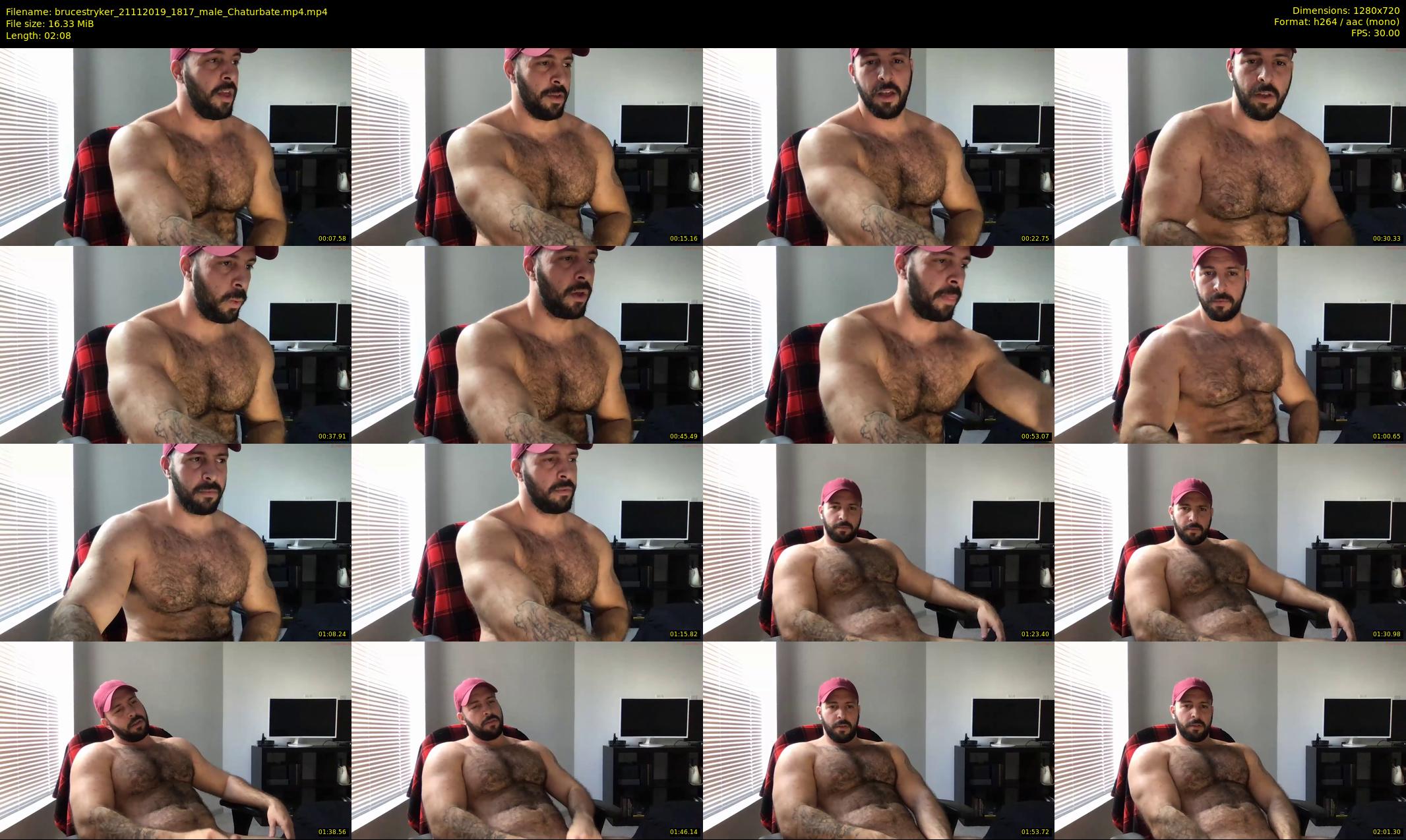 brucestryker — 3 minute Chaturbate male cam show recording, 720p, Nov 21, 2019