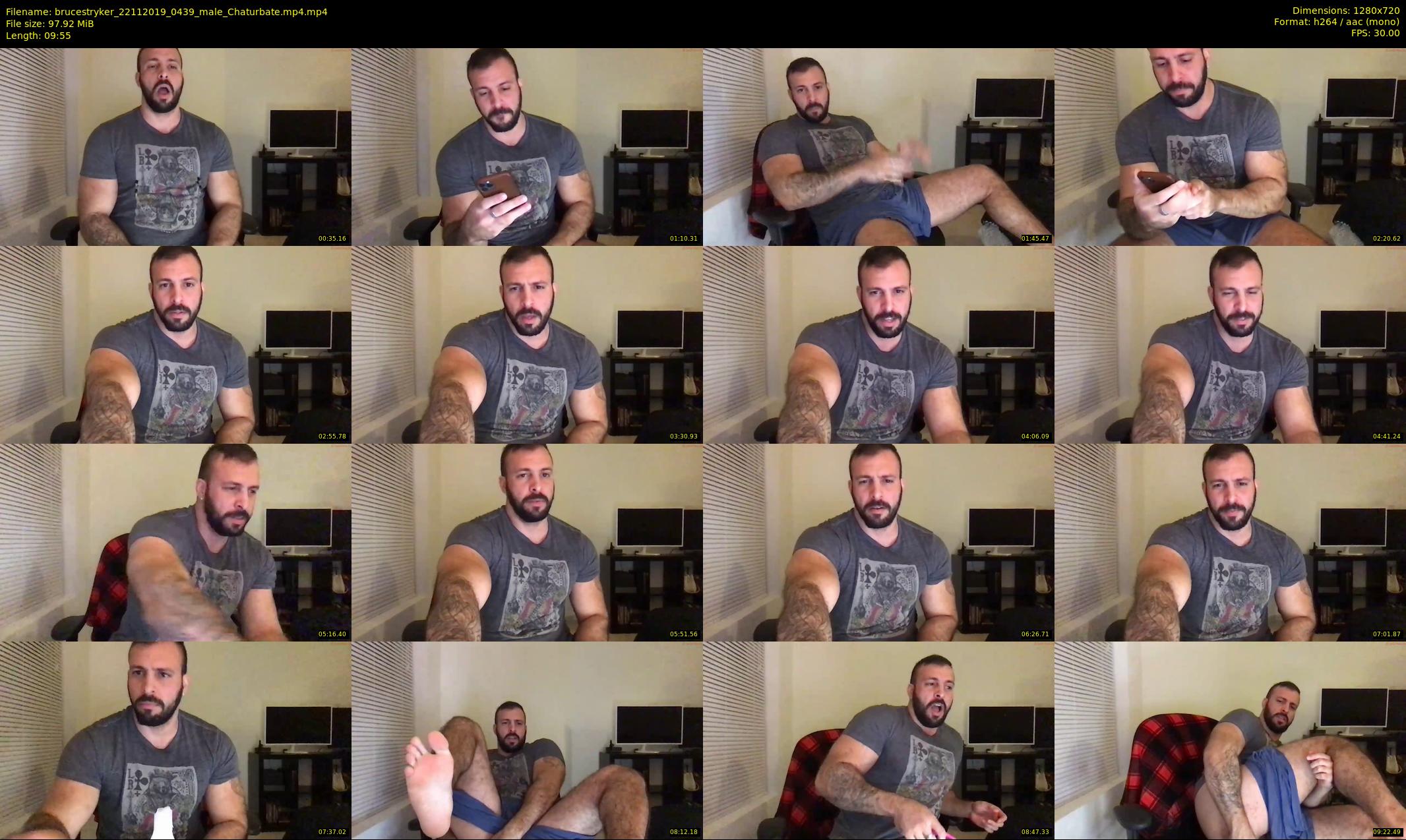 brucestryker — 10 minute Chaturbate male cam show recording, 720p, Nov 22, 2019