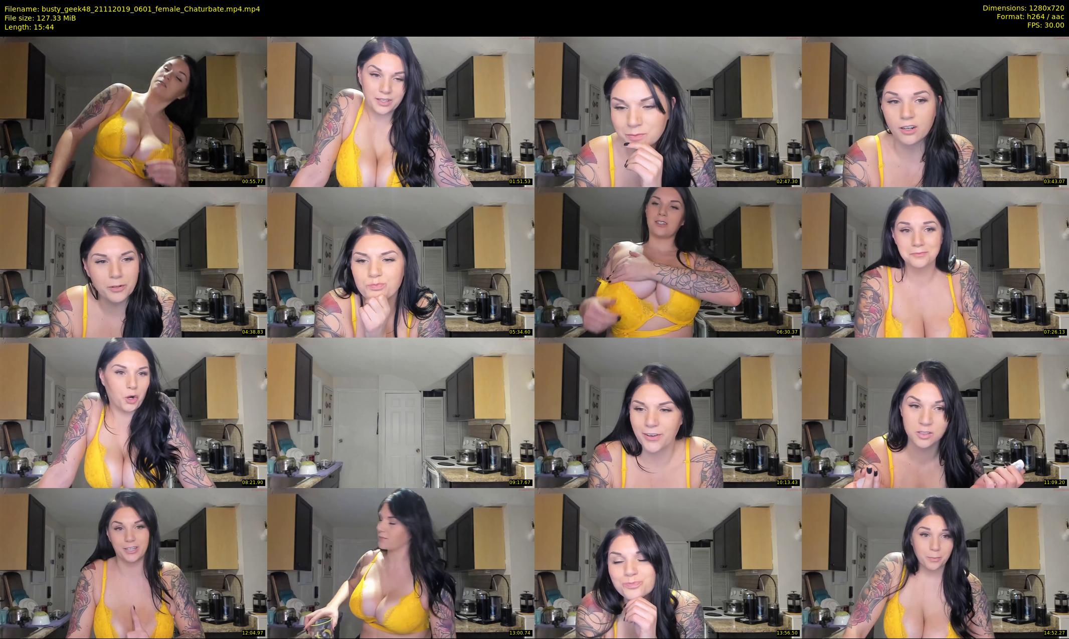 busty_geek48 — 16 minute Chaturbate female cam show recording, 720p, Nov 21, 2019