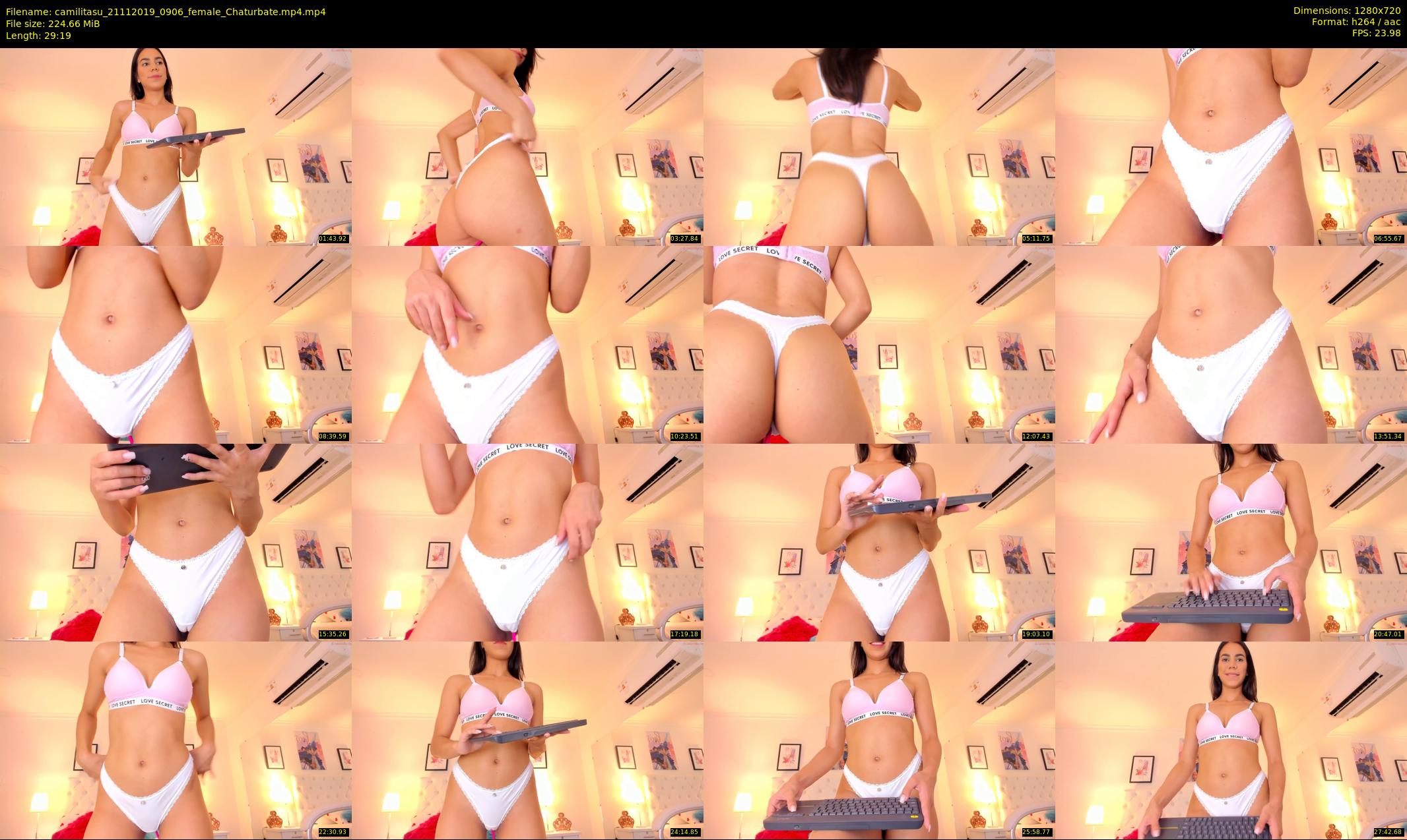 camilitasu — 30 minute Chaturbate female cam show recording, 720p, Nov 21, 2019