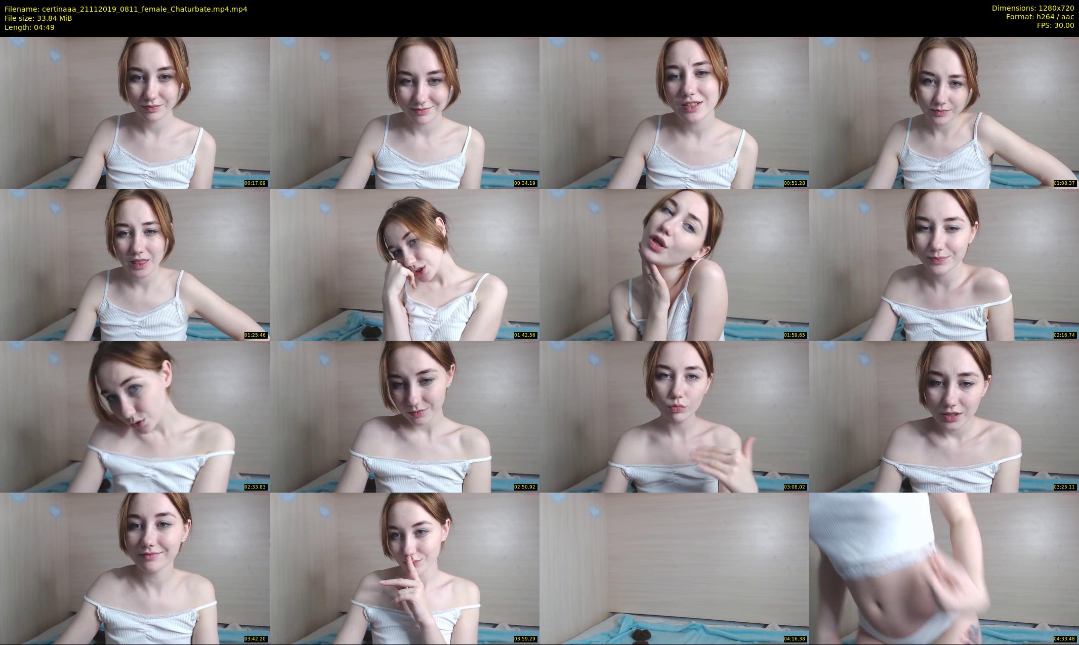 certinaaa — 5 minute Chaturbate female cam show recording, 720p, Nov 21, 2019