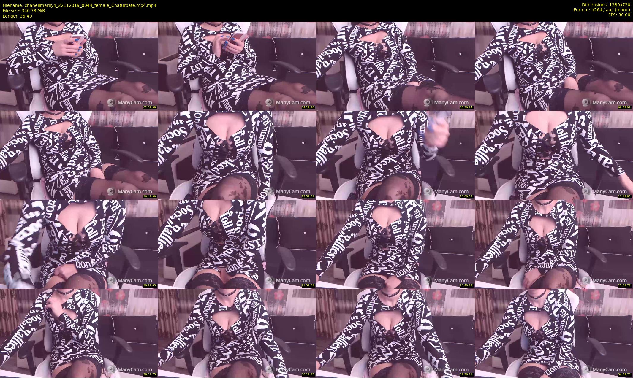 chanellmarilyn — 37 minute Chaturbate female cam show recording, 720p, Nov 22, 2019