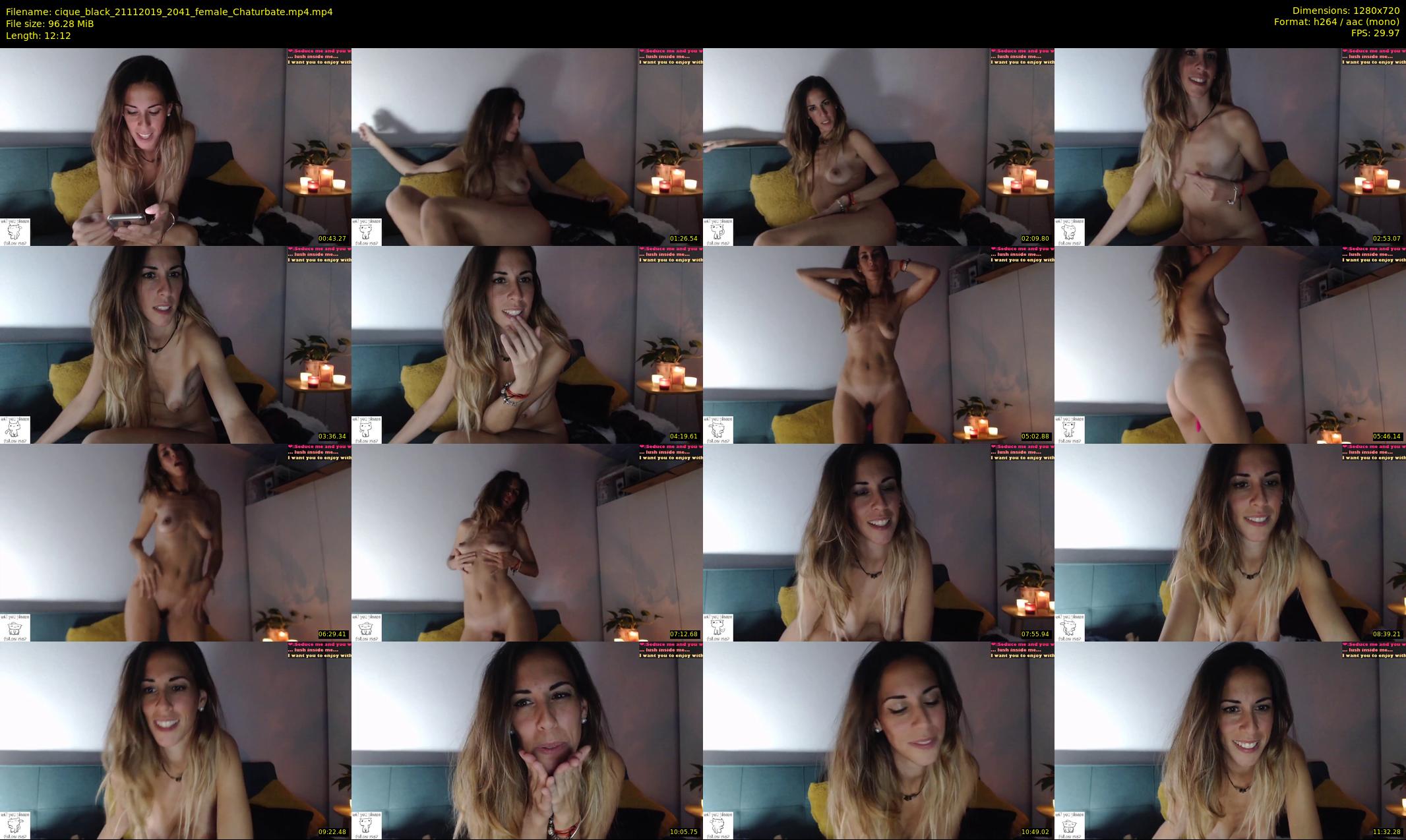 cique_black — 13 minute Chaturbate female cam show recording, 720p, Nov 21, 2019