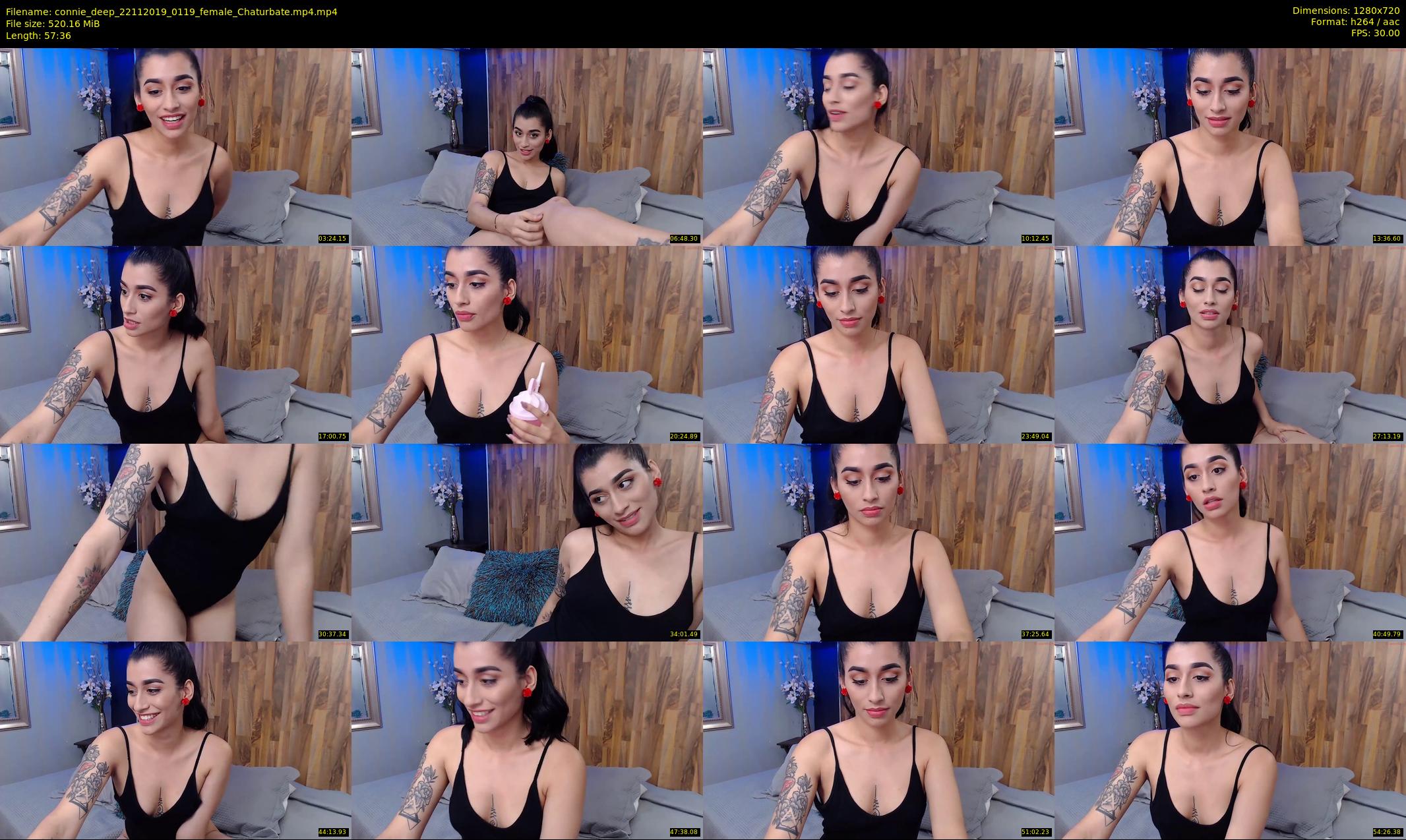 connie_deep — 58 minute Chaturbate female cam show recording, 720p, Nov 22, 2019
