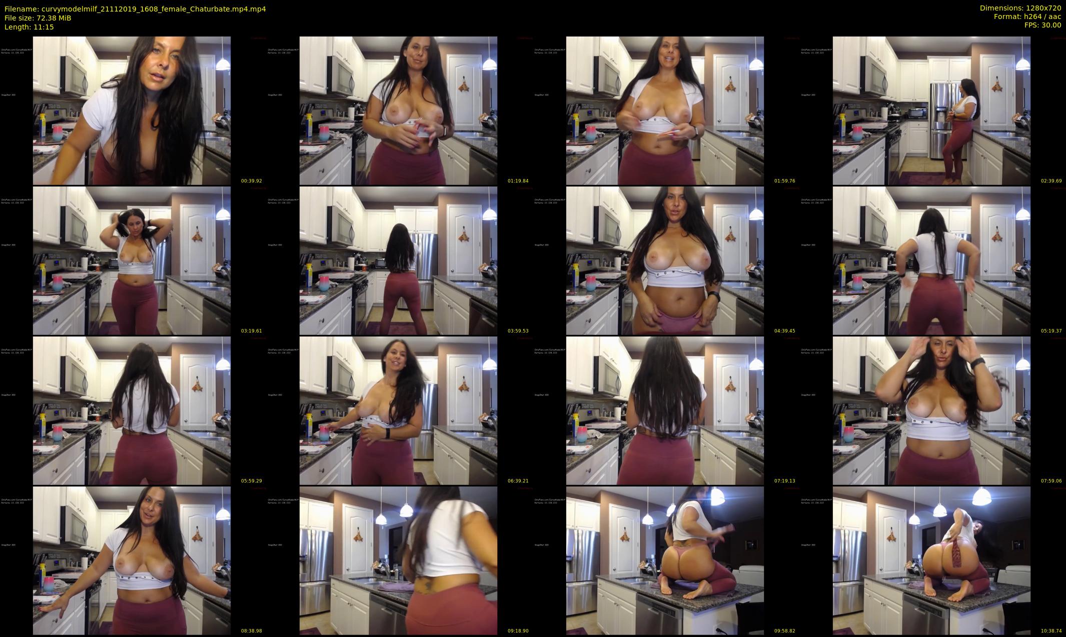 curvymodelmilf — 12 minute Chaturbate female cam show recording, 720p, Nov 21, 2019