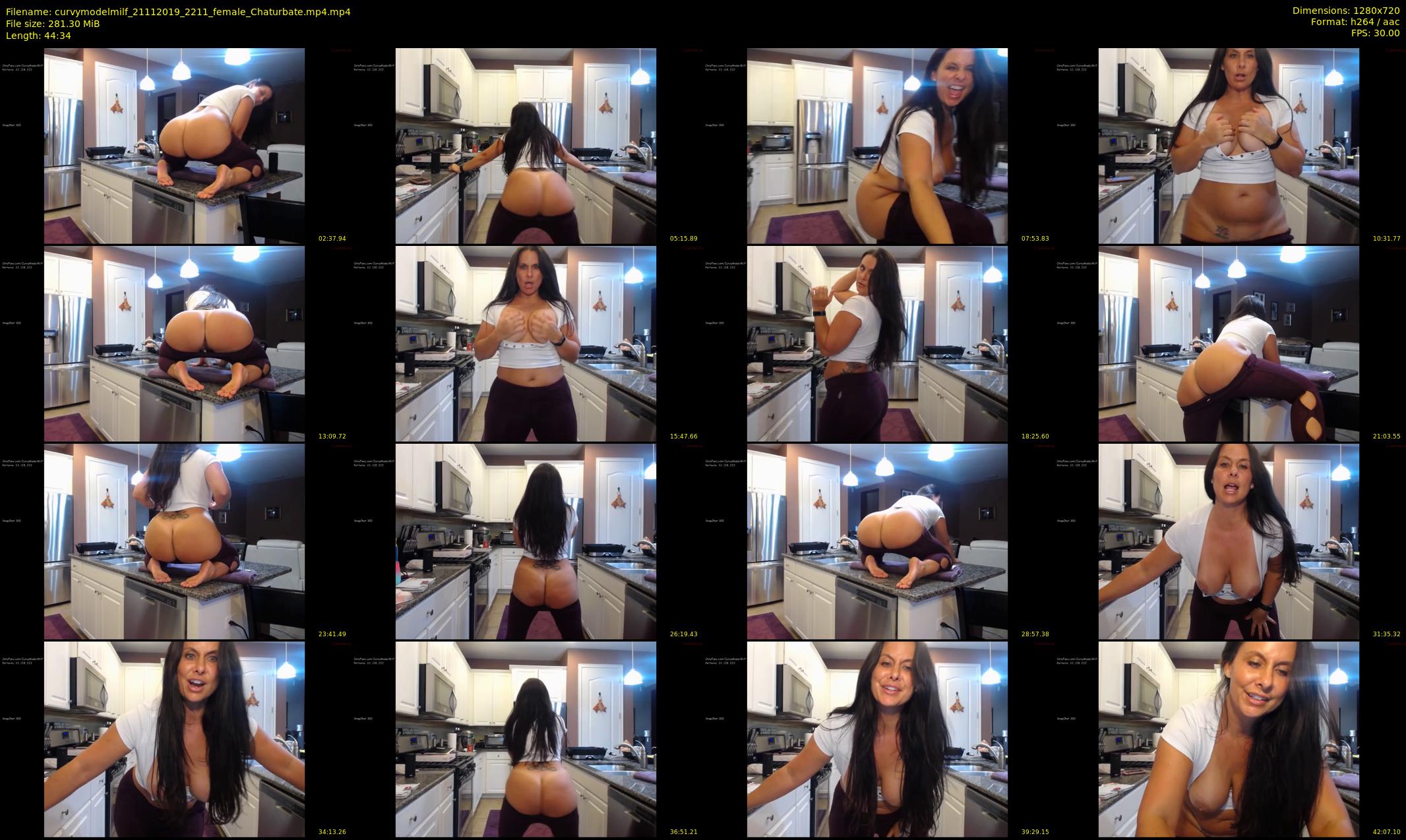 curvymodelmilf — 45 minute Chaturbate female cam show recording, 720p, Nov 21, 2019
