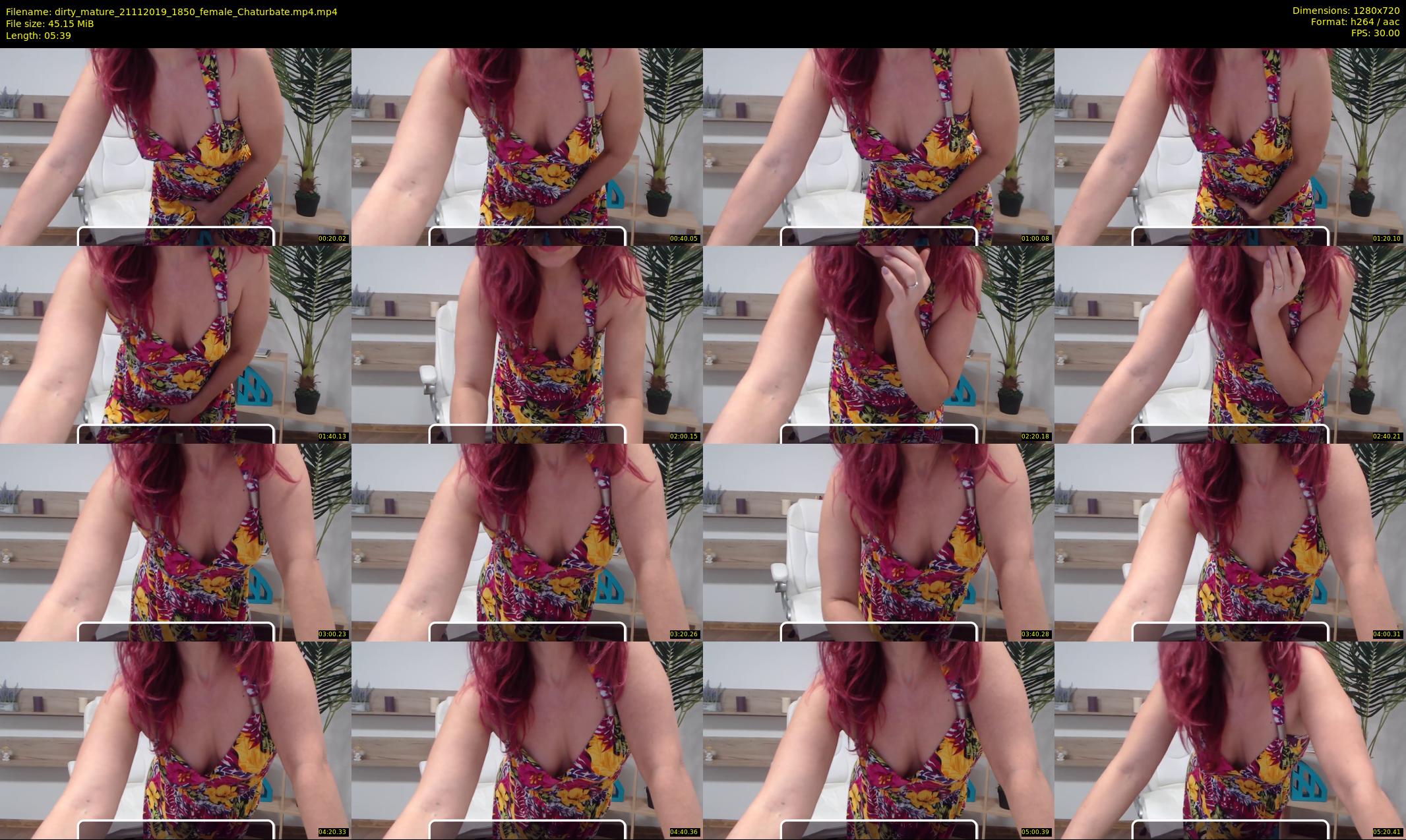 dirty_mature — 6 minute Chaturbate female cam show recording, 720p, Nov 21, 2019